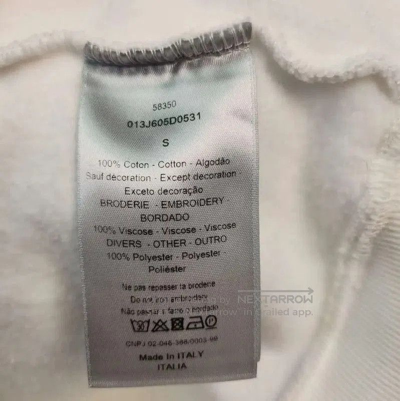 Dior Dior White Short Hoodie with Logo . Size M / US 6-8 / IT 42-44 - 4 Thumbnail