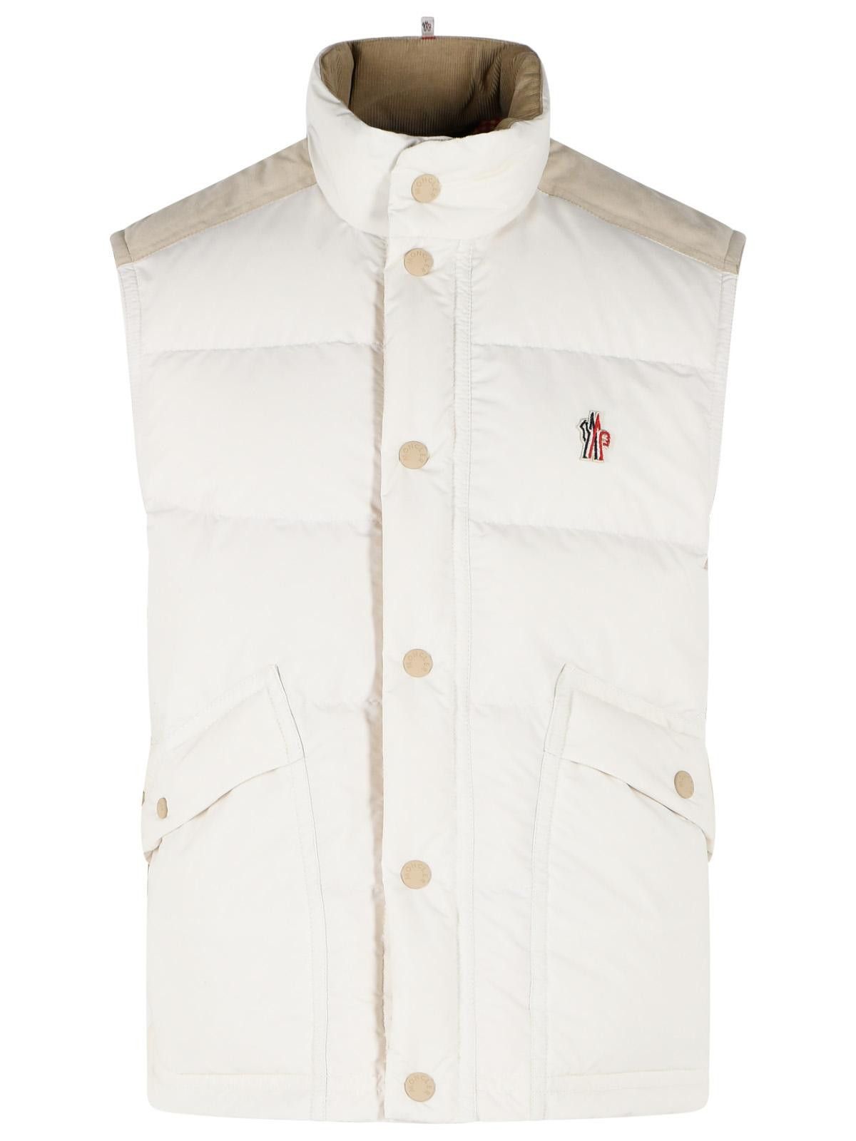 Moncler Grenoble MONCLER GRENOBLE 'Scais' White Polyester Feather Padded Vest Size US M / EU 48-50 / 2 - 1 Thumbnail