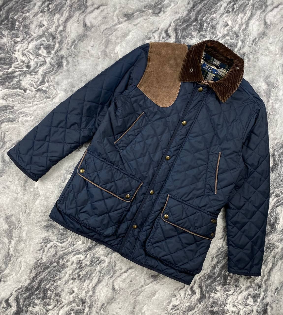Polo Ralph Lauren Ralph Lauren Navy Blue Quilted Jacket Men Size L Blue Size US M / EU 48-50 / 2 - 1 Thumbnail