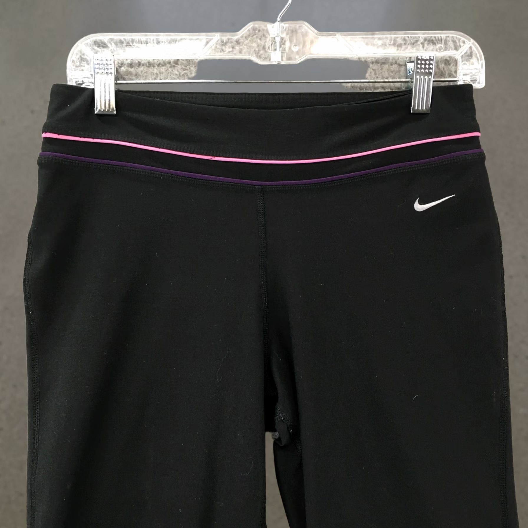 Nike Nike Dri-Fit Wide-Leg Sweat Shorts Womens Small Black Mid Rise Size 28" / US 6 / IT 42 - 1 Thumbnail