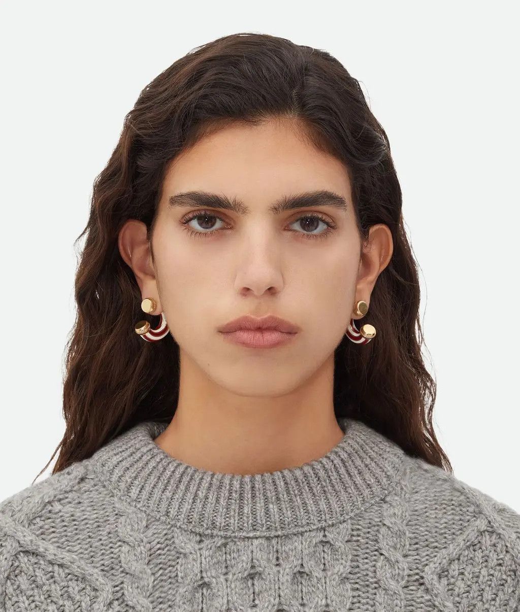Bottega Veneta o1w1db10525 Size: OS / Puzzle Earrings in Multicolor Size ONE SIZE - 2 Thumbnail