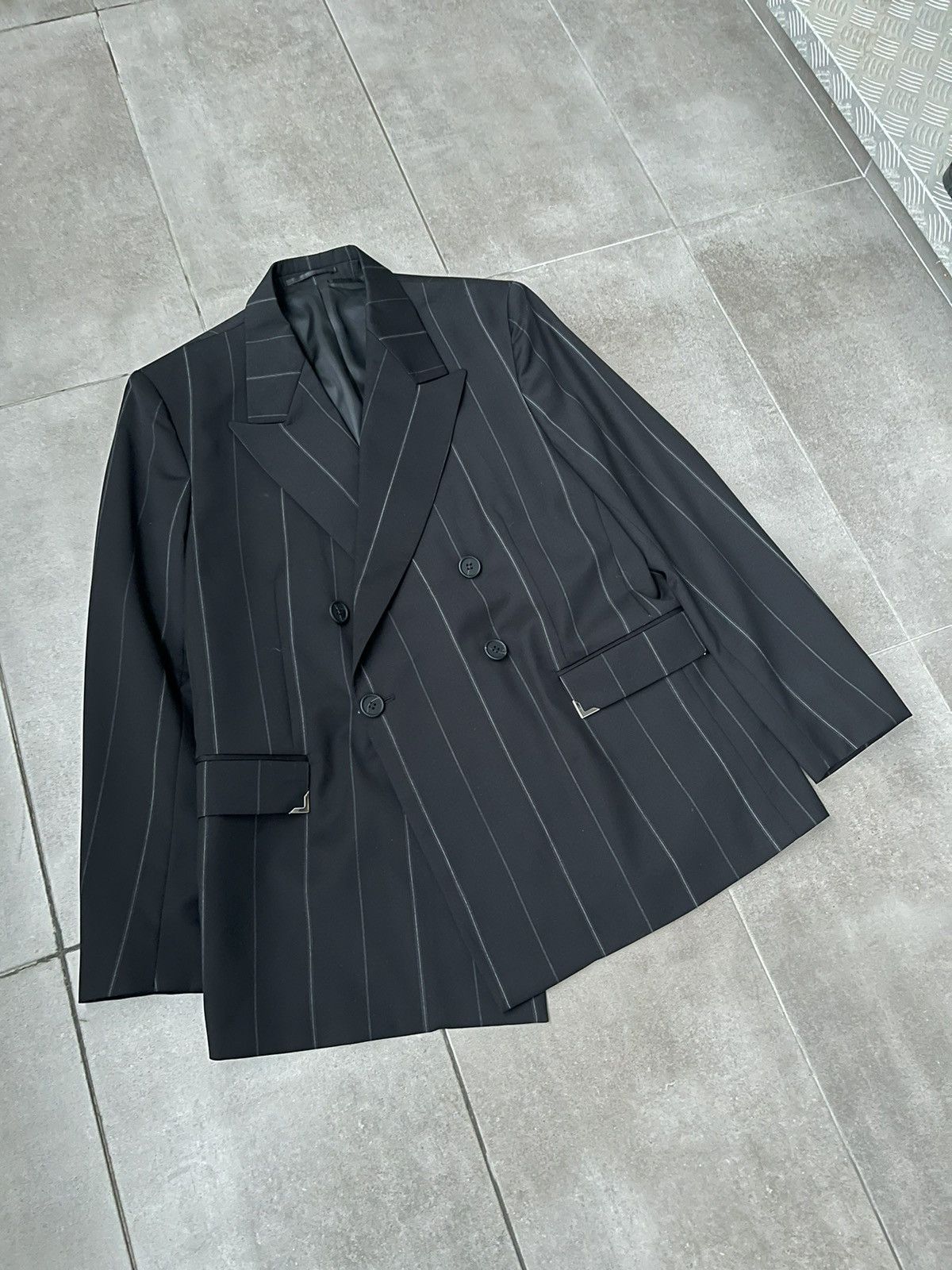 Han Kjobenhavn !DS! AW22 Han Kjobenhavn Boxy Suit Stripped Blazer Size 38R - 7 Thumbnail
