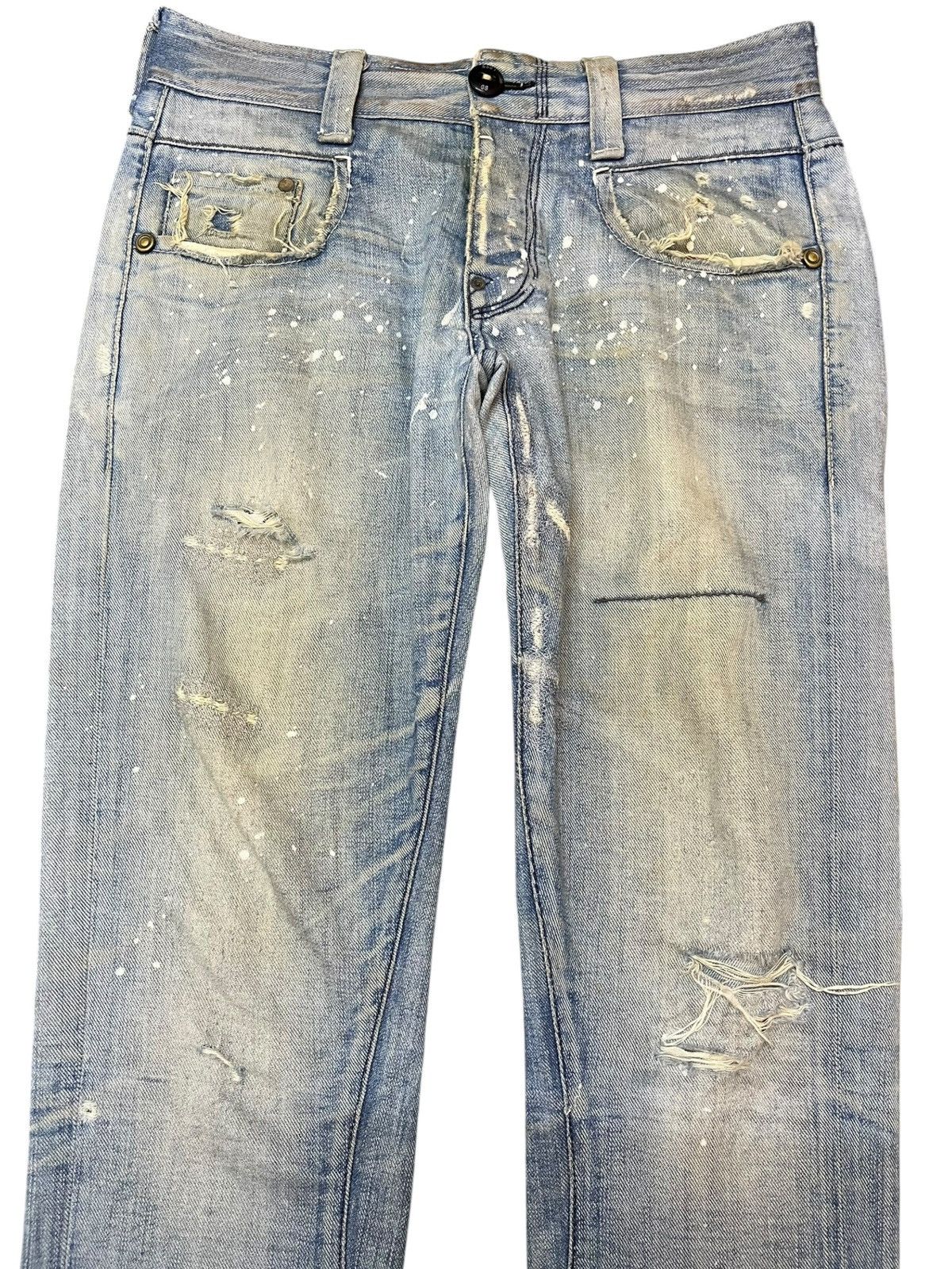 G-Star Vintage G-Star Raw Distressed Paint Splatter Denim Size US 32 / EU 48 - 2 Thumbnail