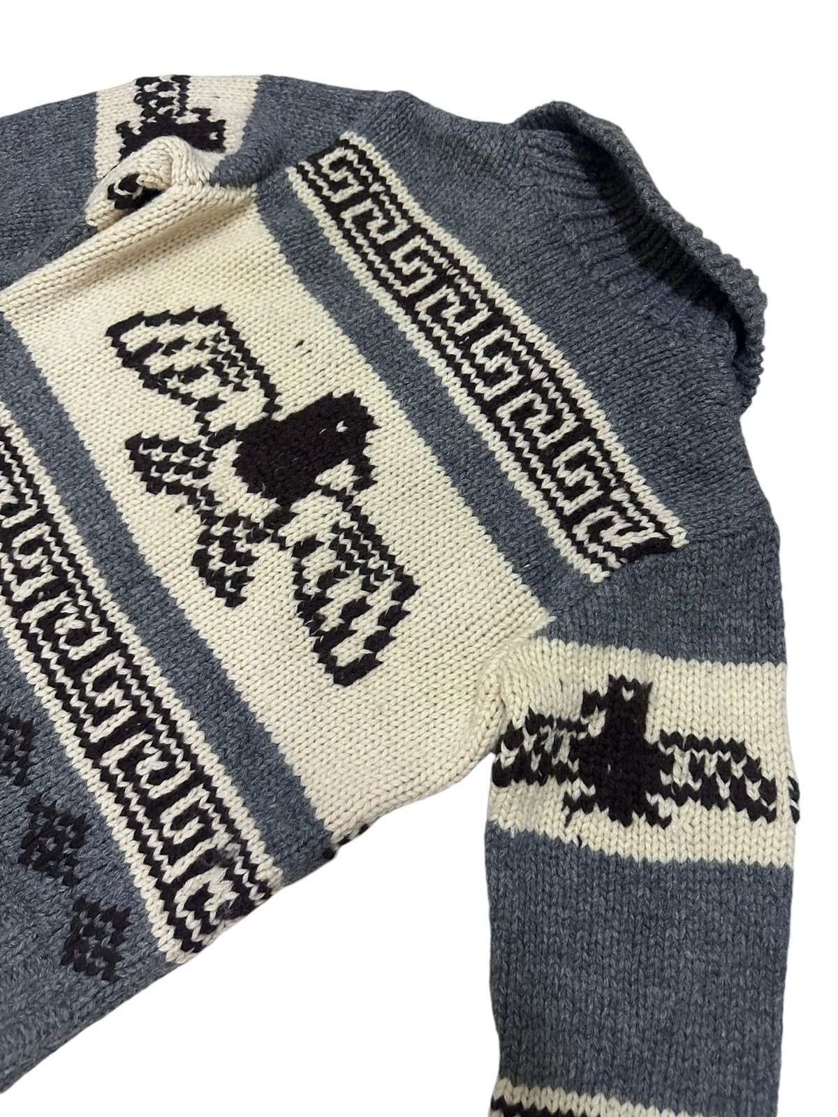 Hysteric Glamour × Japanese Brand × Vintage Japan Atsuki Onishi Vintage Cowichan Thunderbird Jacket Size US S / EU 44-46 / 1 - 2 Thumbnail