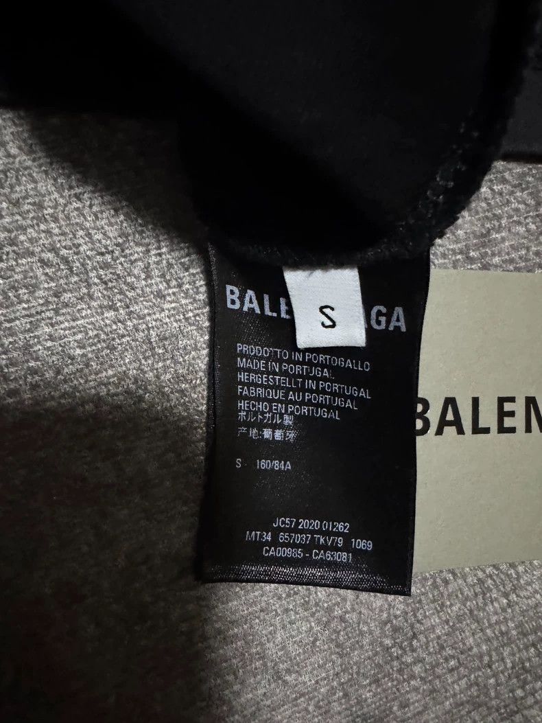 Balenciaga Balenciaga Faux two-piece hooded sweatshirt black water-wa Size US S / EU 44-46 / 1 - 4 Thumbnail