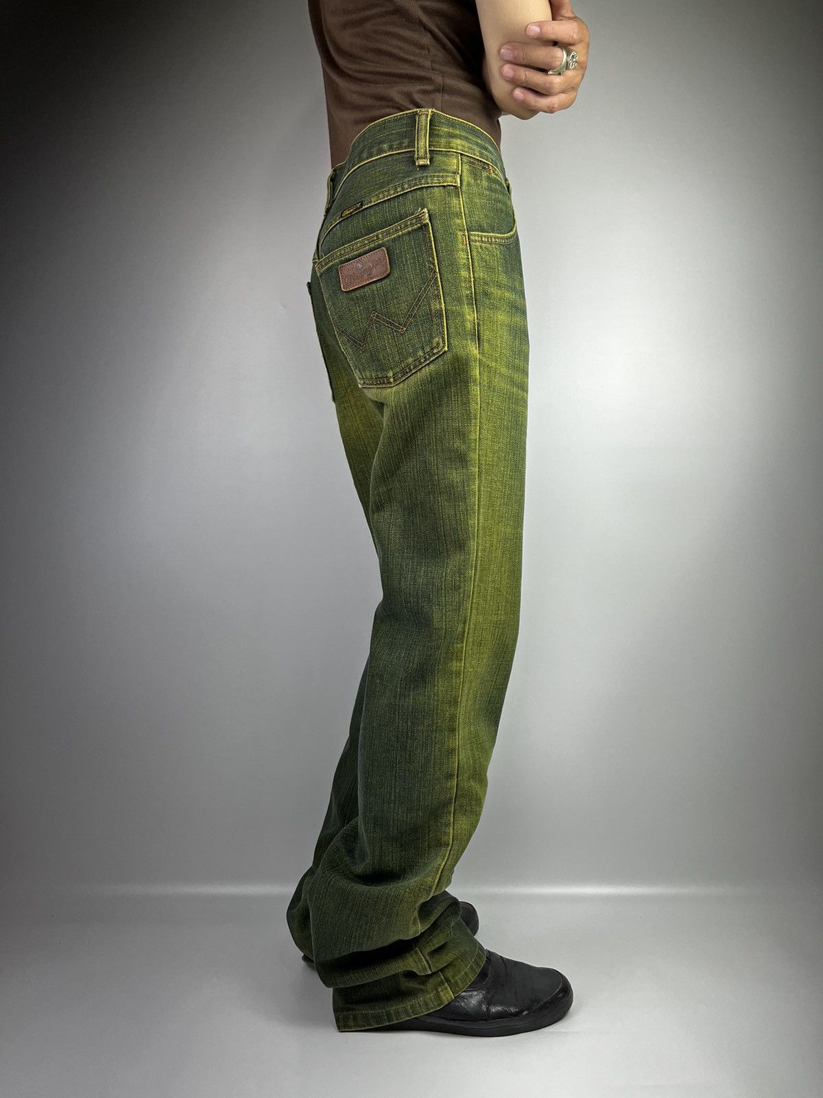 Wrangler Flared bootcut western wrangler green pant Size US 28 / EU 44 - 17 Thumbnail