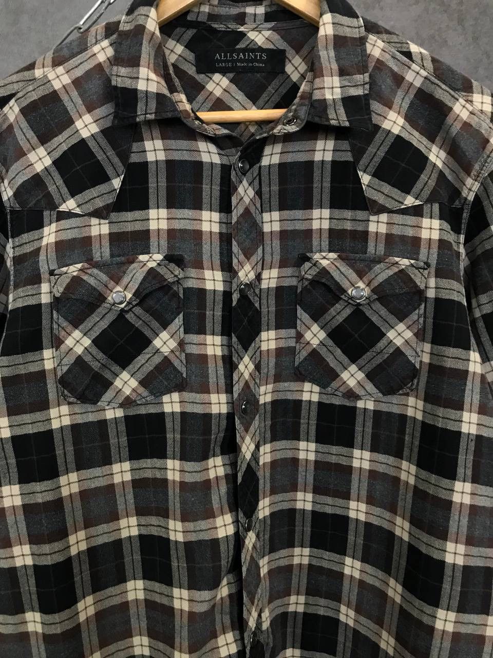 Allsaints Allsaints designer flannel shirt Size US L / EU 52-54 / 3 - 3 Thumbnail