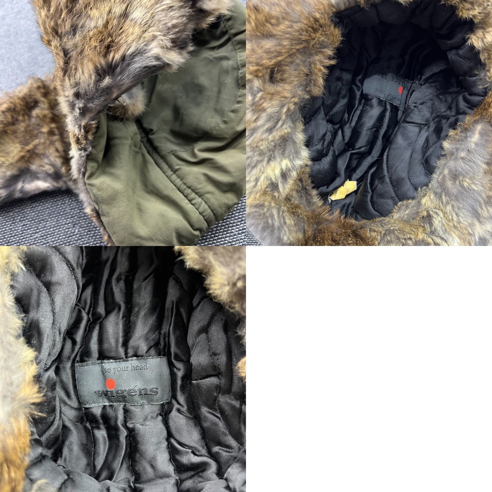 Vintage Wigens Rabbit Fur Trapper Hat Size L-XL Ushanka Aviator Ear Flap Green Mens Womens Unisex Adults Trapper Hat Thermal Ear Flap Holiday Vintage No N/A Size ONE SIZE - 8 Thumbnail