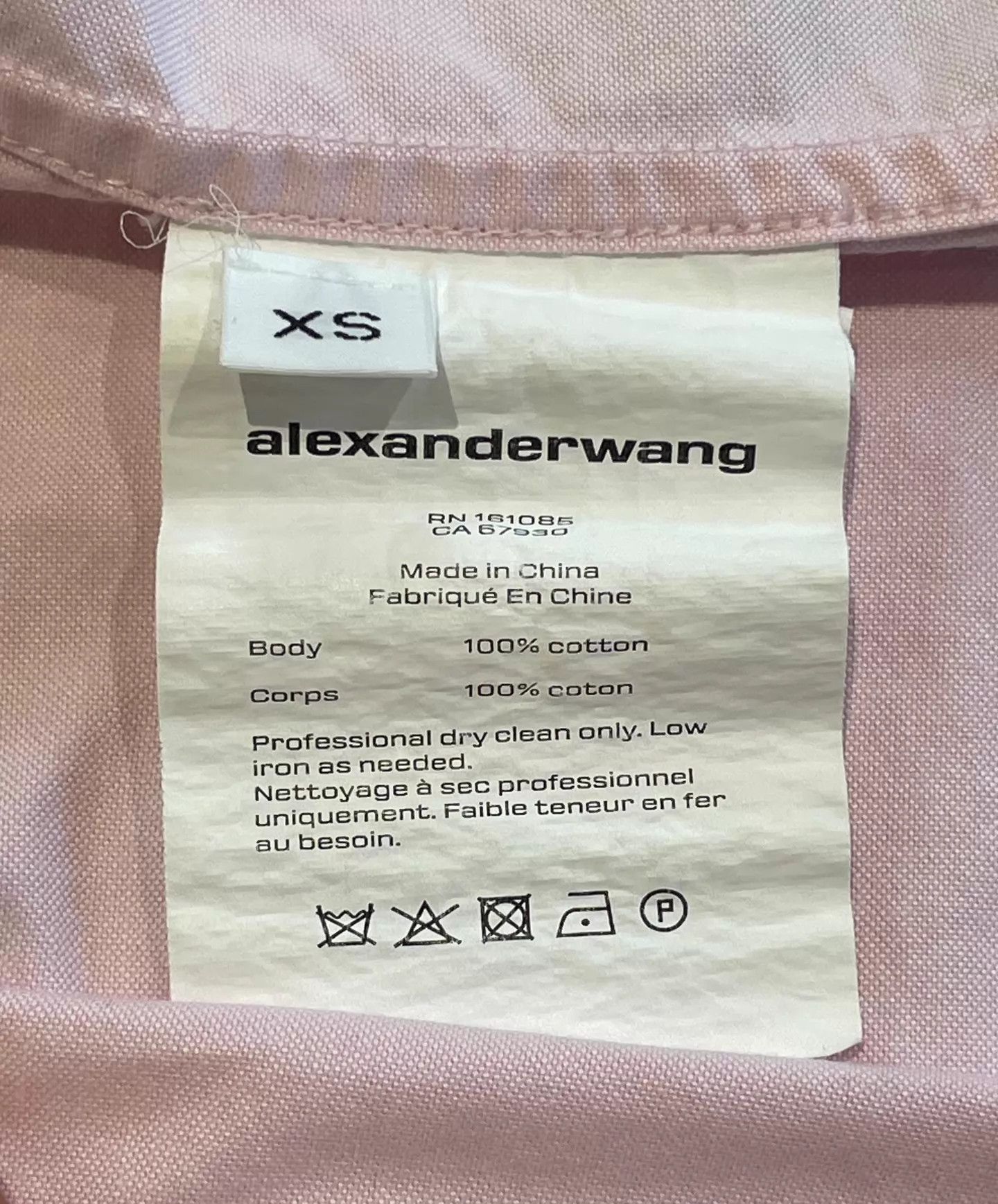 Alexander Wang Alexanderwang Sakura Pink XS Soft Flattering Casual Shirt Size US XS / EU 42 / 0 - 6 Thumbnail