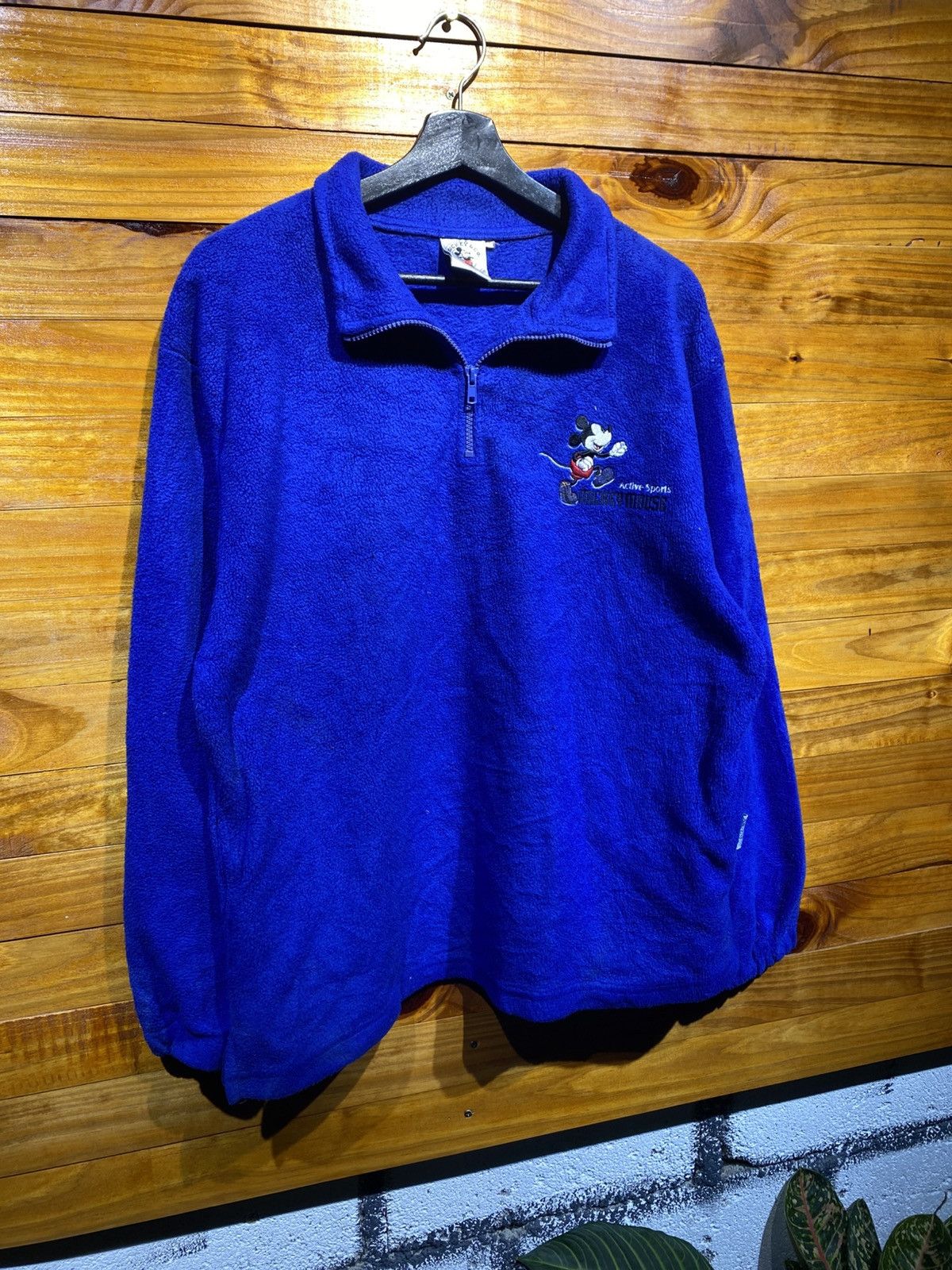 Disney Vintage 90s Disney Mickey & Co. Blue Fleece Pullover Unisex Size US M / EU 48-50 / 2 - 3 Thumbnail