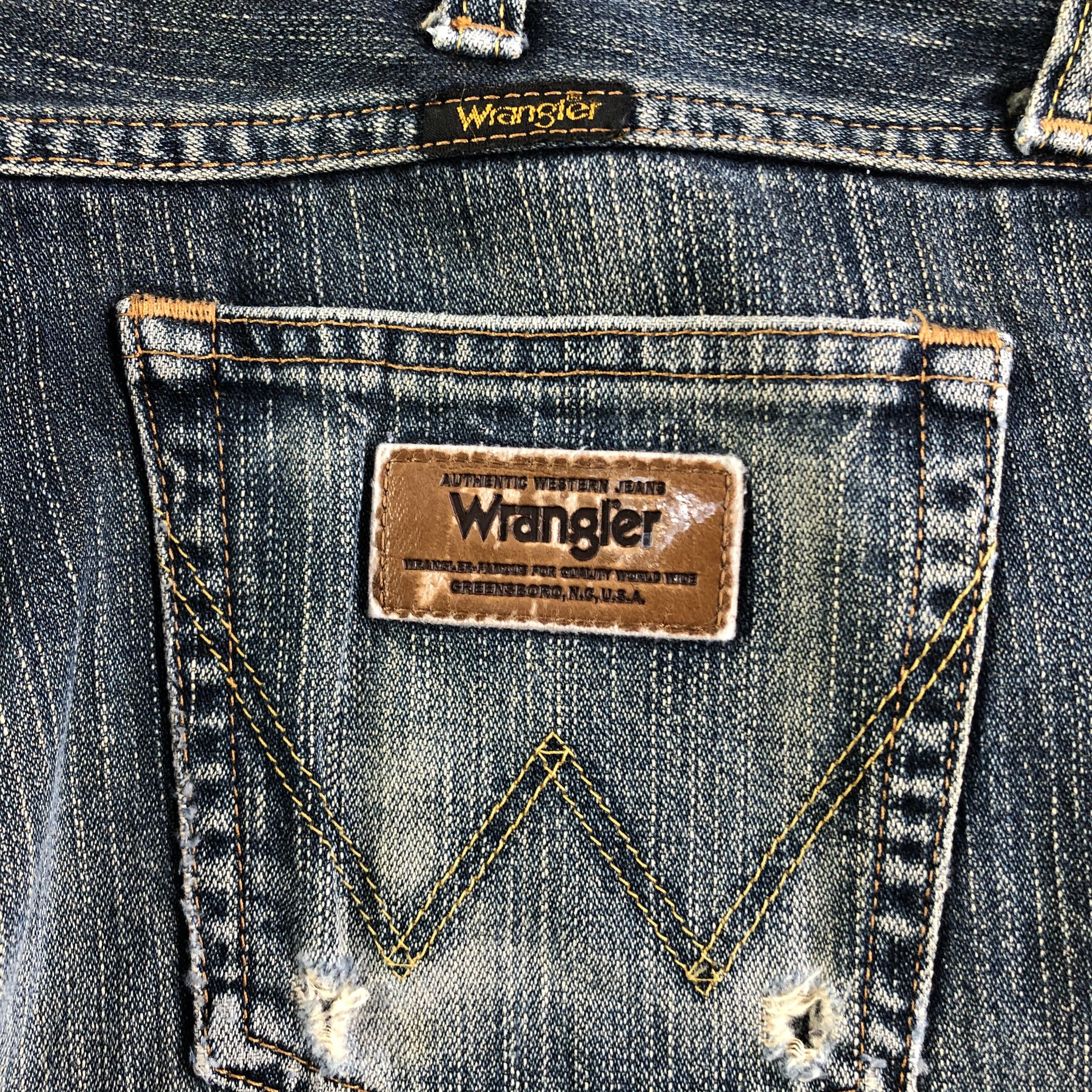 Vintage Blue Wash Wrangler Jeans-JM3245