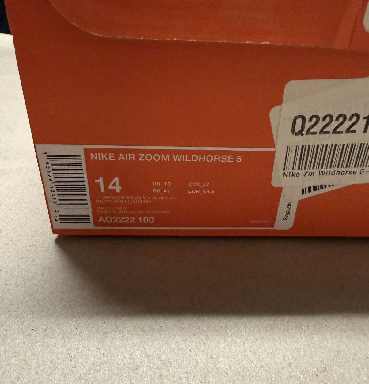 Nike Nike Air Zoom Wildhorse 5 Light size 14 men’s hiking shoes! Size US 14 / EU 47 - 6 Thumbnail