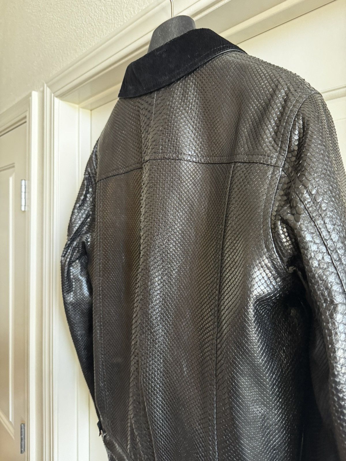 Berluti Berluti Haider Ackerman Runway Python Trucker Jacket Size US L / EU 52-54 / 3 - 6 Thumbnail