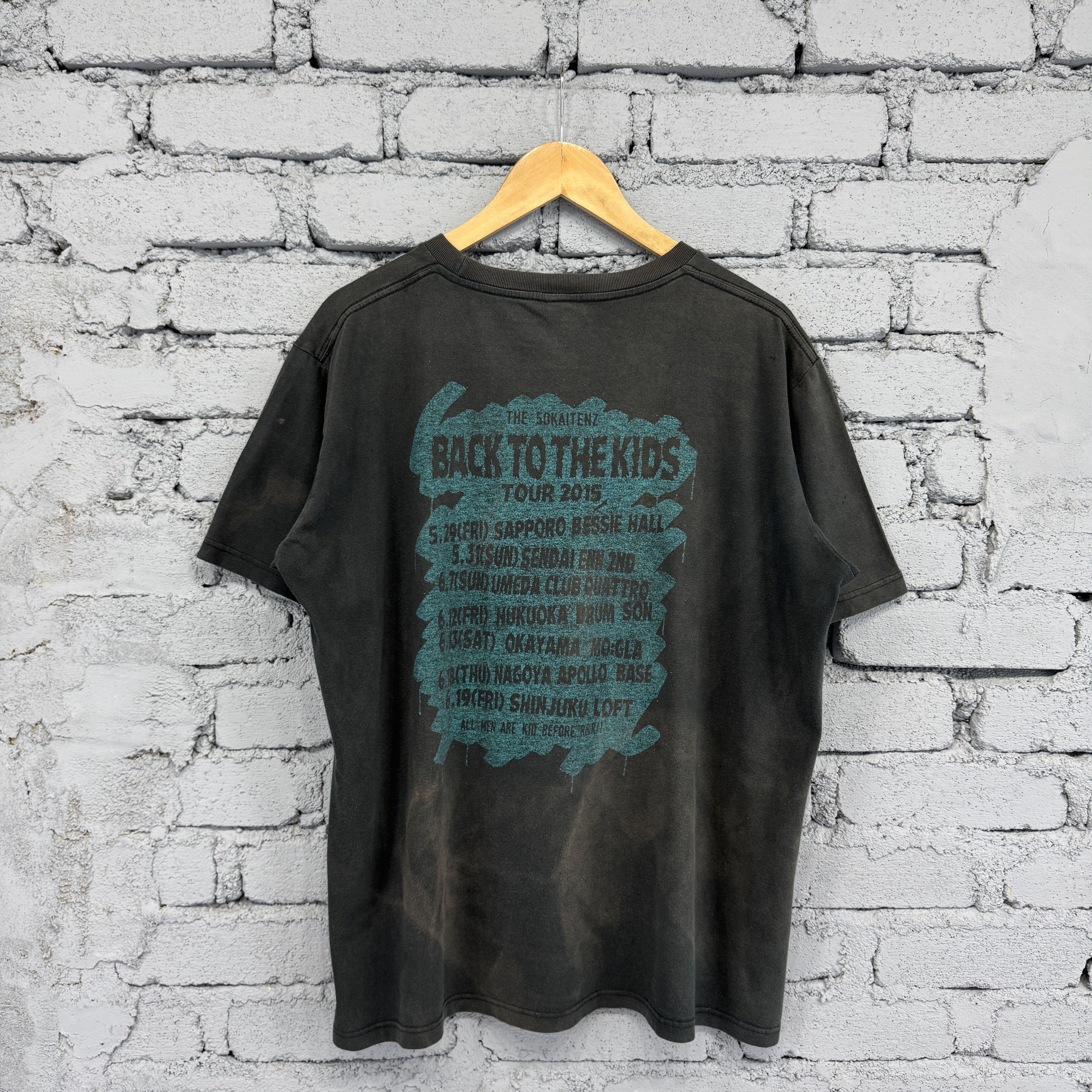 Japanese Brand The 50kaitenz Tour Back To The Kids Sunfaded Tshirt Size US XL / EU 56 / 4 - 2 Thumbnail