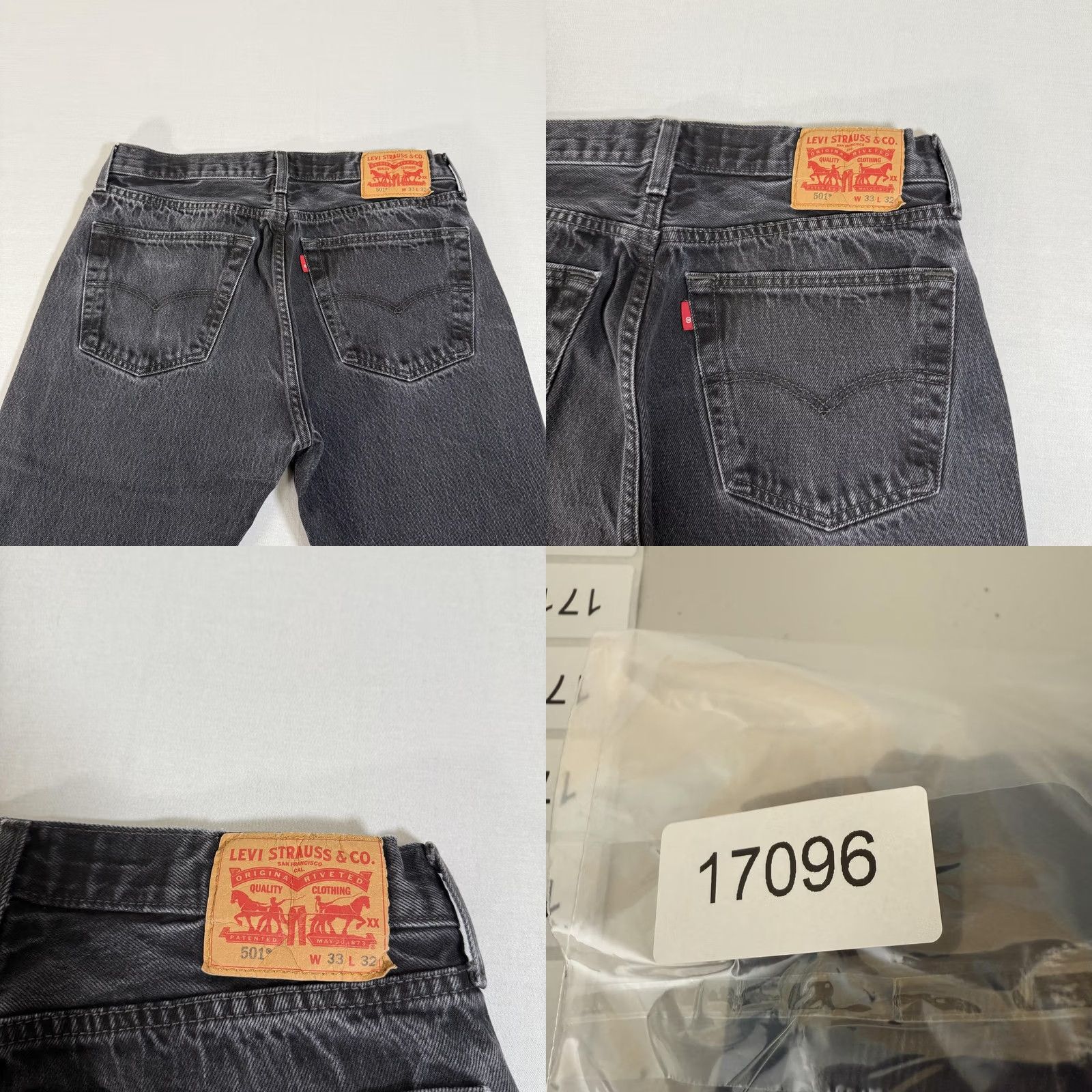 Levi's Levi's Jeans Mens 33x30 Black 501 Straight Fit Distressed Denim Pants Y2K Size US 33 - 9 Thumbnail