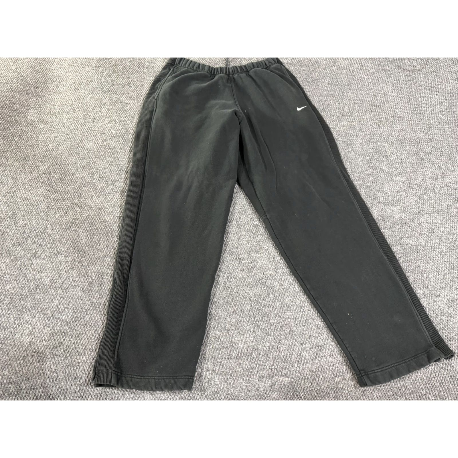 Nike Nike Sweatpants Mens 2XL Black Fleece Zip Hem Side Stripe Athletic Pants Size US 39 - 3 Thumbnail