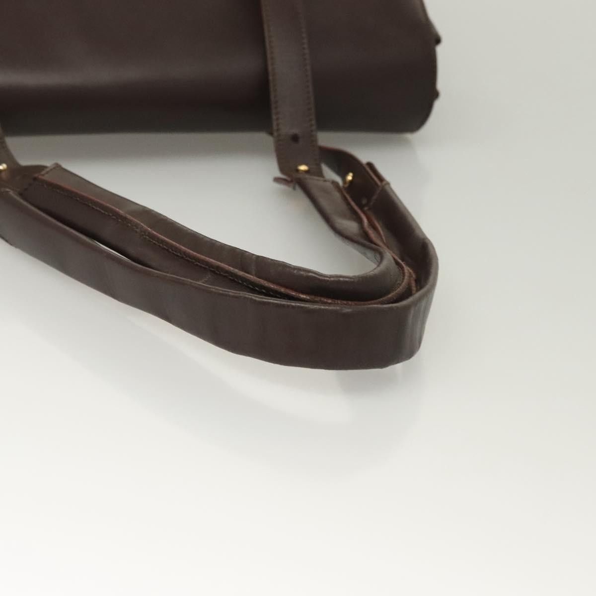 Celine CELINE C Macadam Canvas Hand Bag Brown Gold Size ONE SIZE - 7 Thumbnail