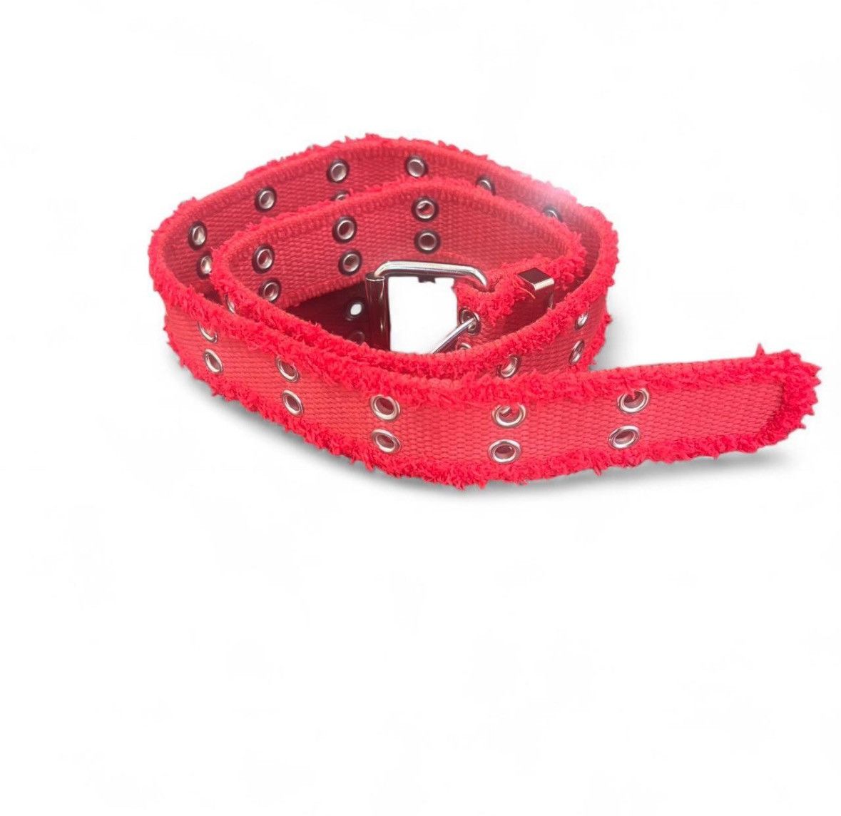 Vintage Y2K red grommet belt Size ONE SIZE - 1 Thumbnail