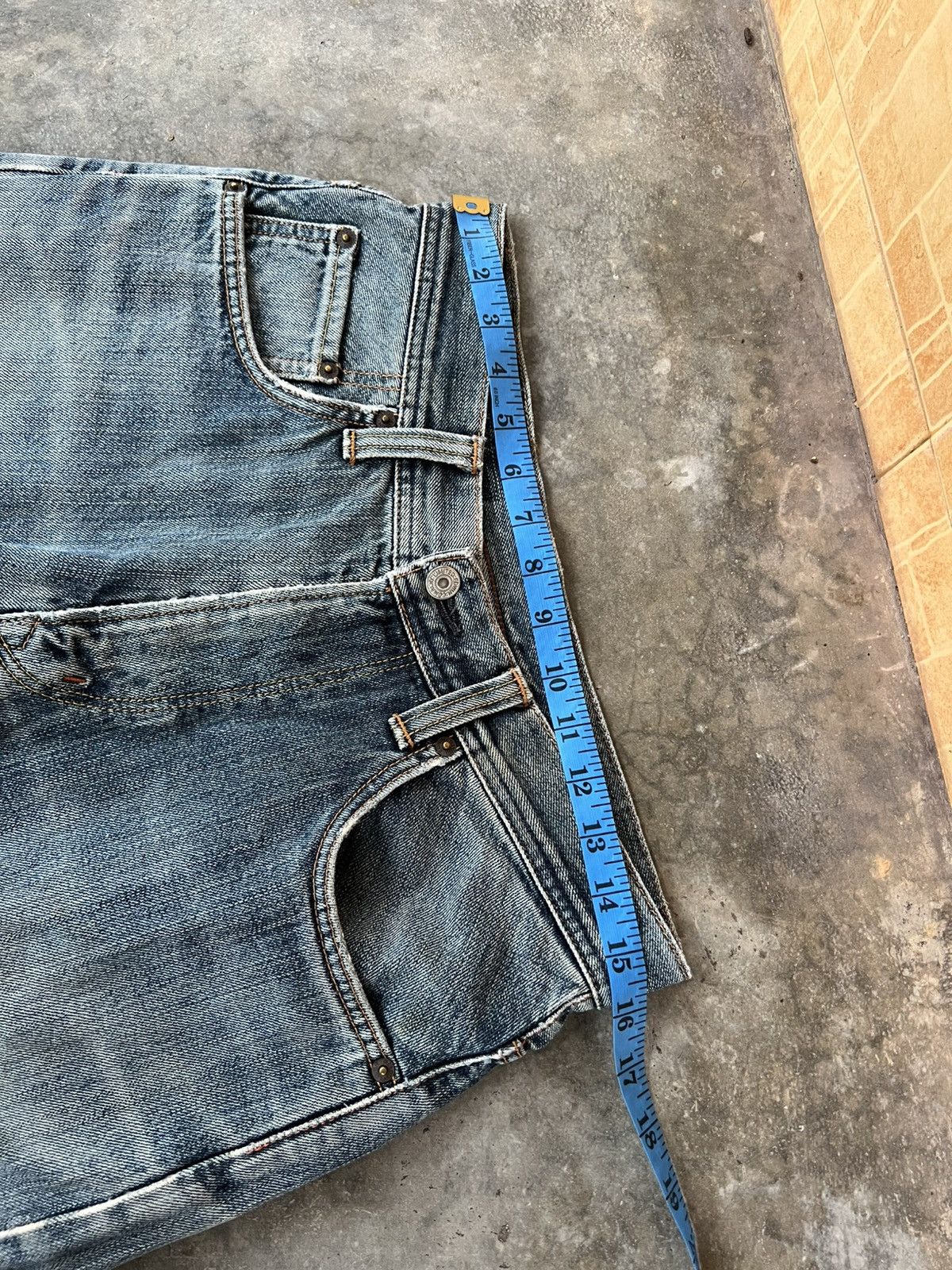 Edwin EDWIN EXCLUSIVE VINTAGE EXTRA BAGGY FADED DISTRESS JEAN Size US 31 - 3 Thumbnail