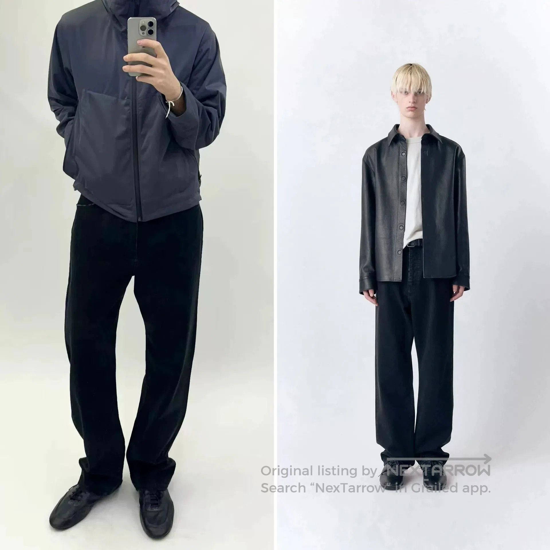 Vuja De Vuja De Relaxed-Fit Black Denim Jeans. Size US 44 / EU 60 - 3 Thumbnail