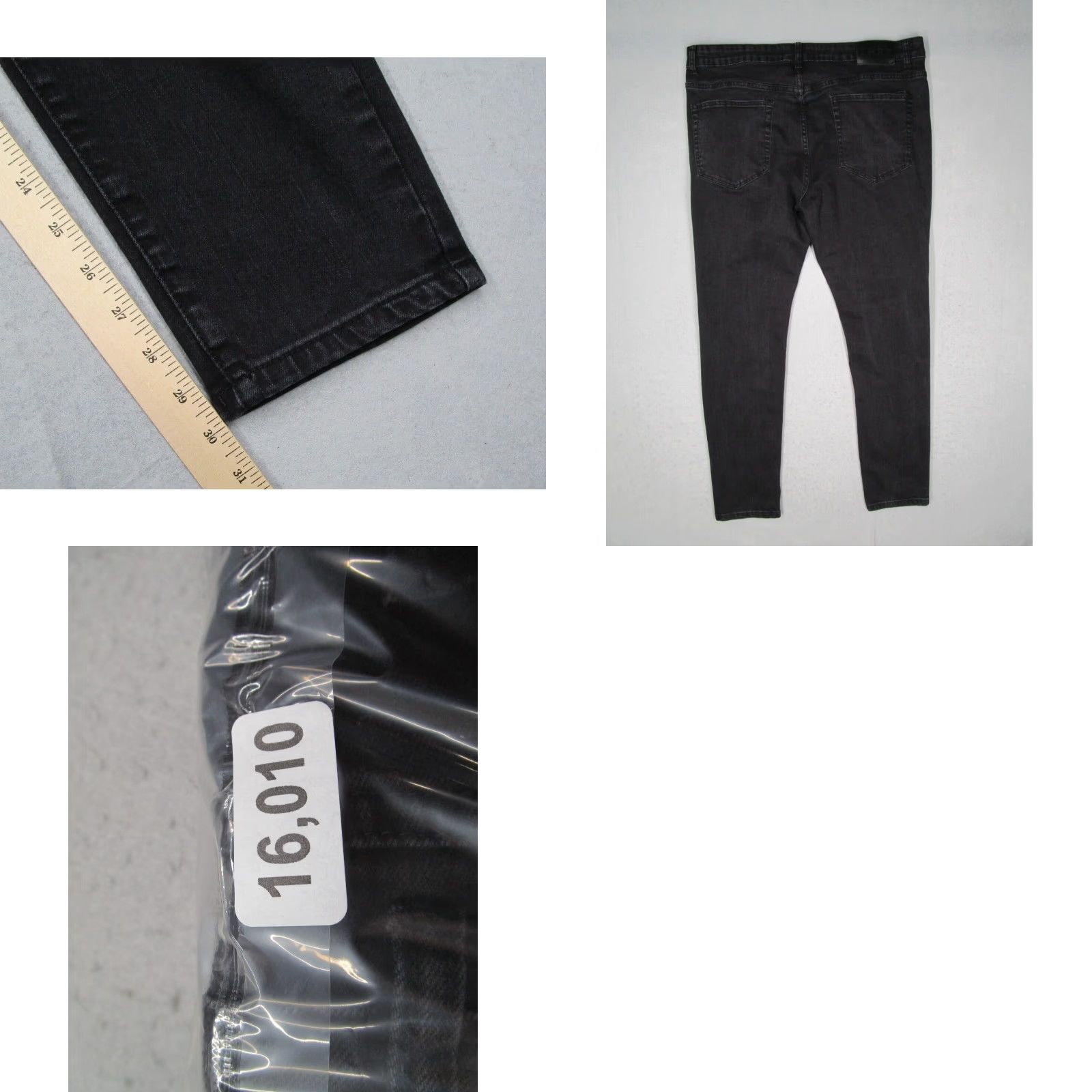 Denime VINTAGE THRT Men's Jeans 40 Black Straight Denim Distressed Graffiti Make Money 2000s Mens Size US 40 / EU 56 - 8 Thumbnail