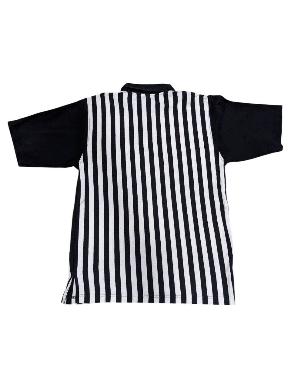 Valentino VALENTINO POLO BLACK WHITE STRIPE WITH ENGRAVED BUTTON UP Size US M / EU 48-50 / 2 - 2 Thumbnail