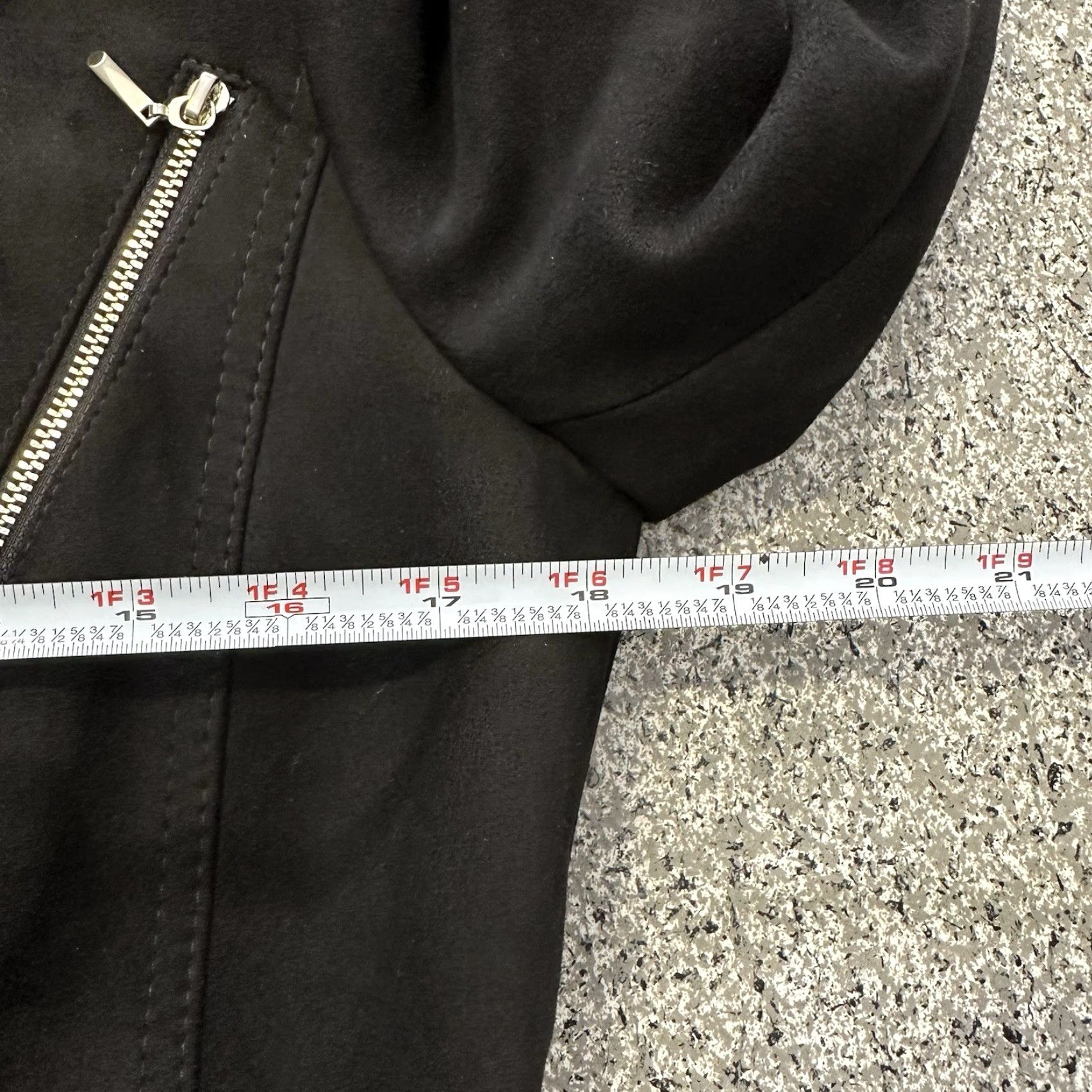 White House Black Market VINTAGE White House Black Market Suede Moto Jacket Womens 6 Black WHBM Jacket Women Black 90s Motorcycle Style Prints No Abbrev Size M / US 6-8 / IT 42-44 - 3 Thumbnail
