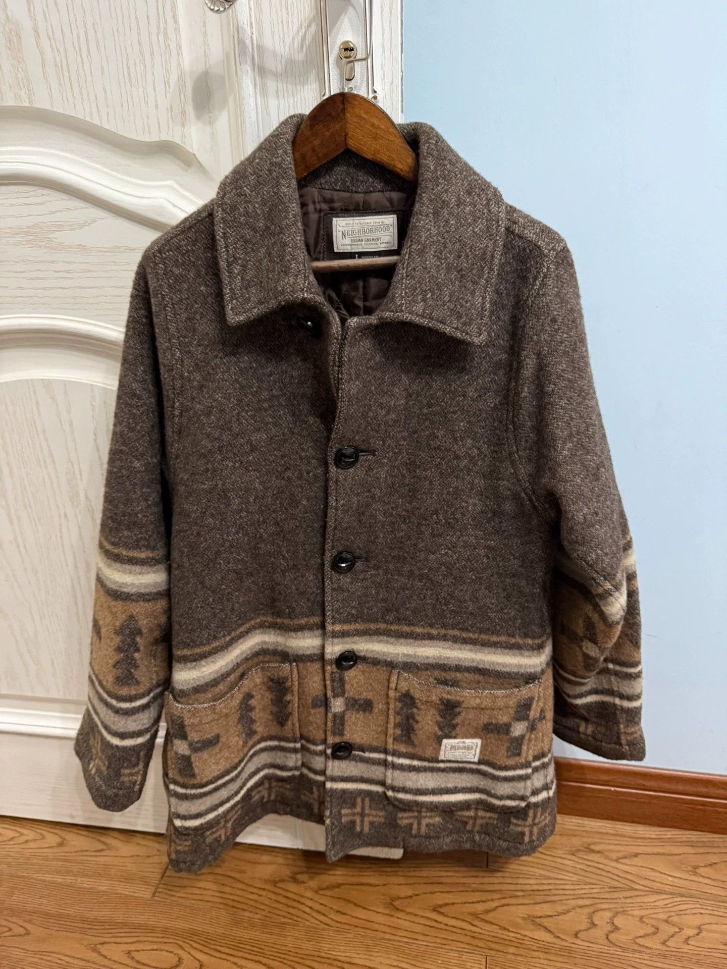 Neighborhood NEIGHBORHOOD TIMBER wool coat men's over hip length 9/10 Size US L / EU 52-54 / 3 - 1 Thumbnail
