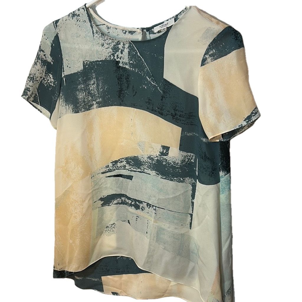 Aritzia Wilfred Aritzia silk Abstract Print Women's Top size XS Size XS / US 0-2 / IT 36-38 - 1 Thumbnail