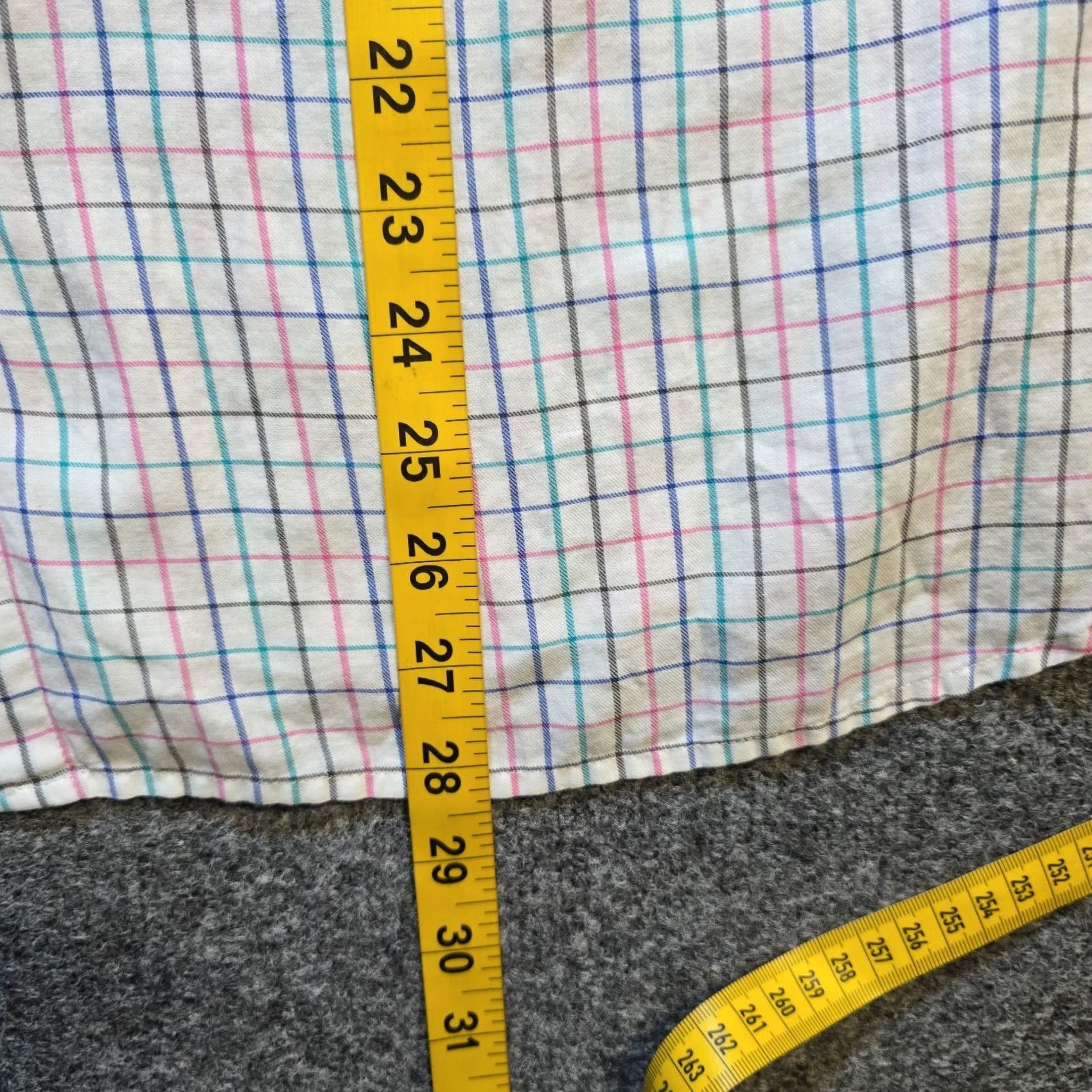Talbots Talbots Top Womens 1X White Pink Plaid Button-Up Long Sleeve Career Casual Shirt Mens? Size XL / US 12-14 / IT 48-50 - 6 Thumbnail