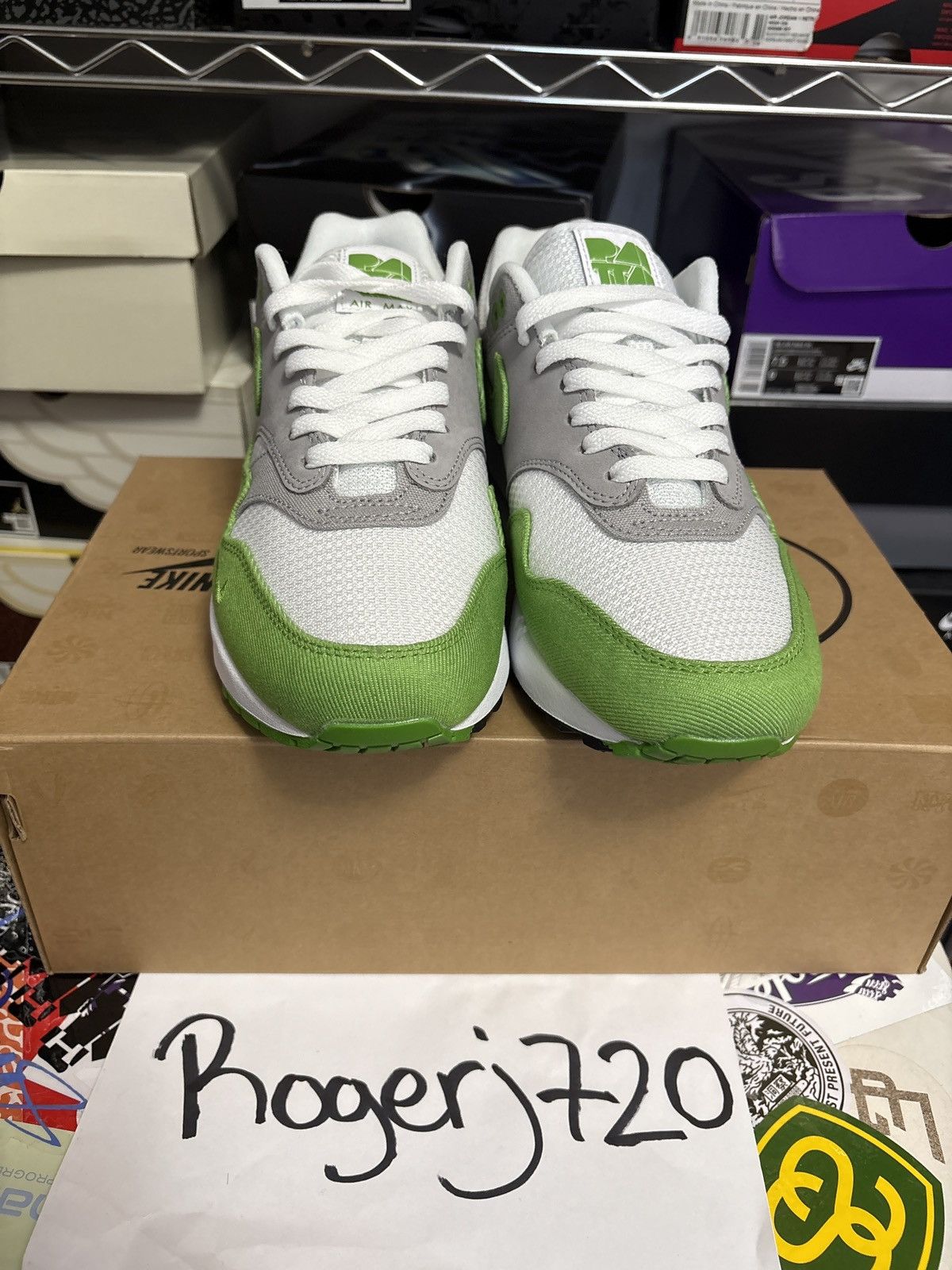 Nike × Patta Air Max 1 Chlorophyll 20th Anniversary Size US 7.5 / EU 40-41 - 4 Thumbnail