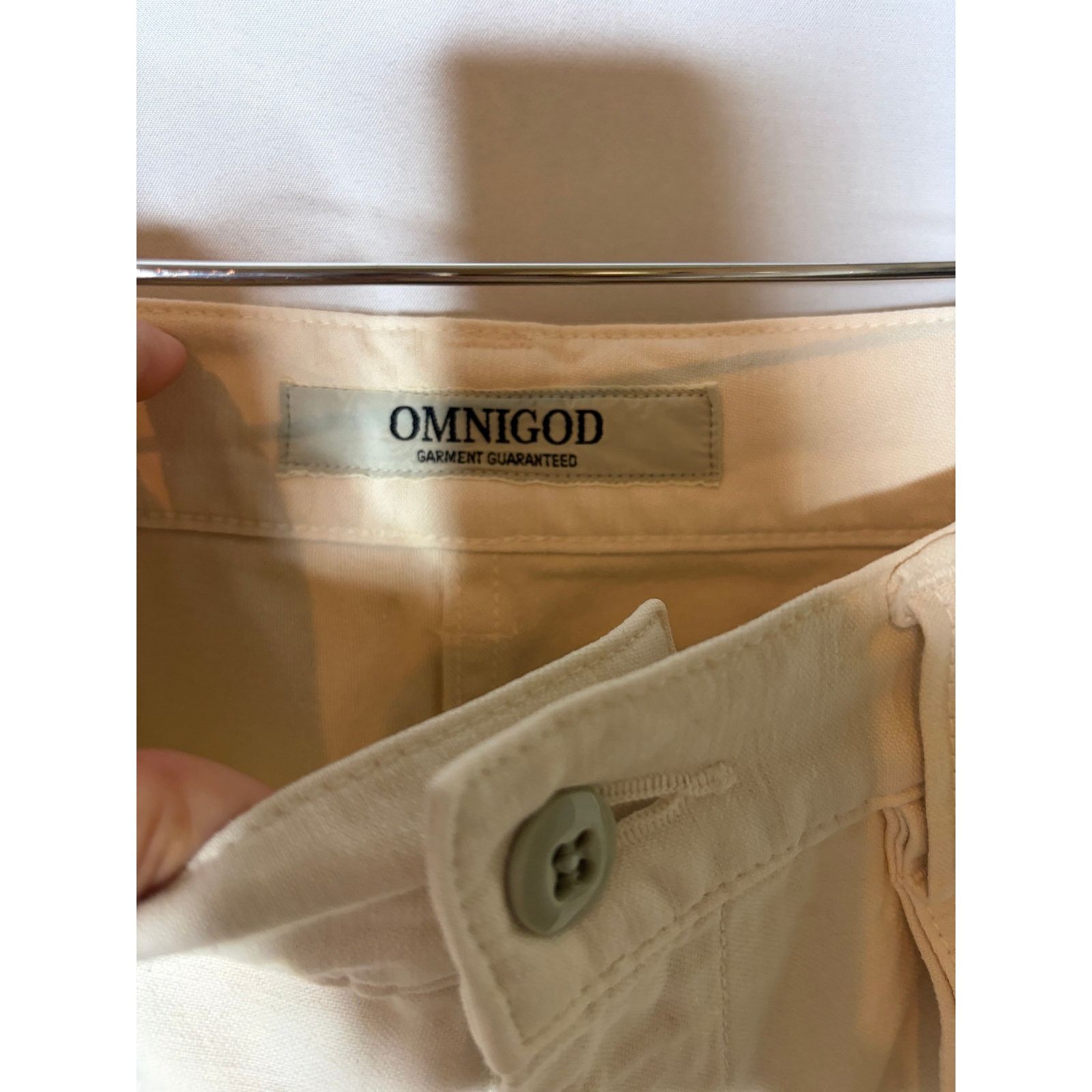 OMNIGOD Omnigod Women’s Ivory Workwear Pants sz 1 Japanese Utility Size 24" / US 00 / IT 34 - 2 Thumbnail