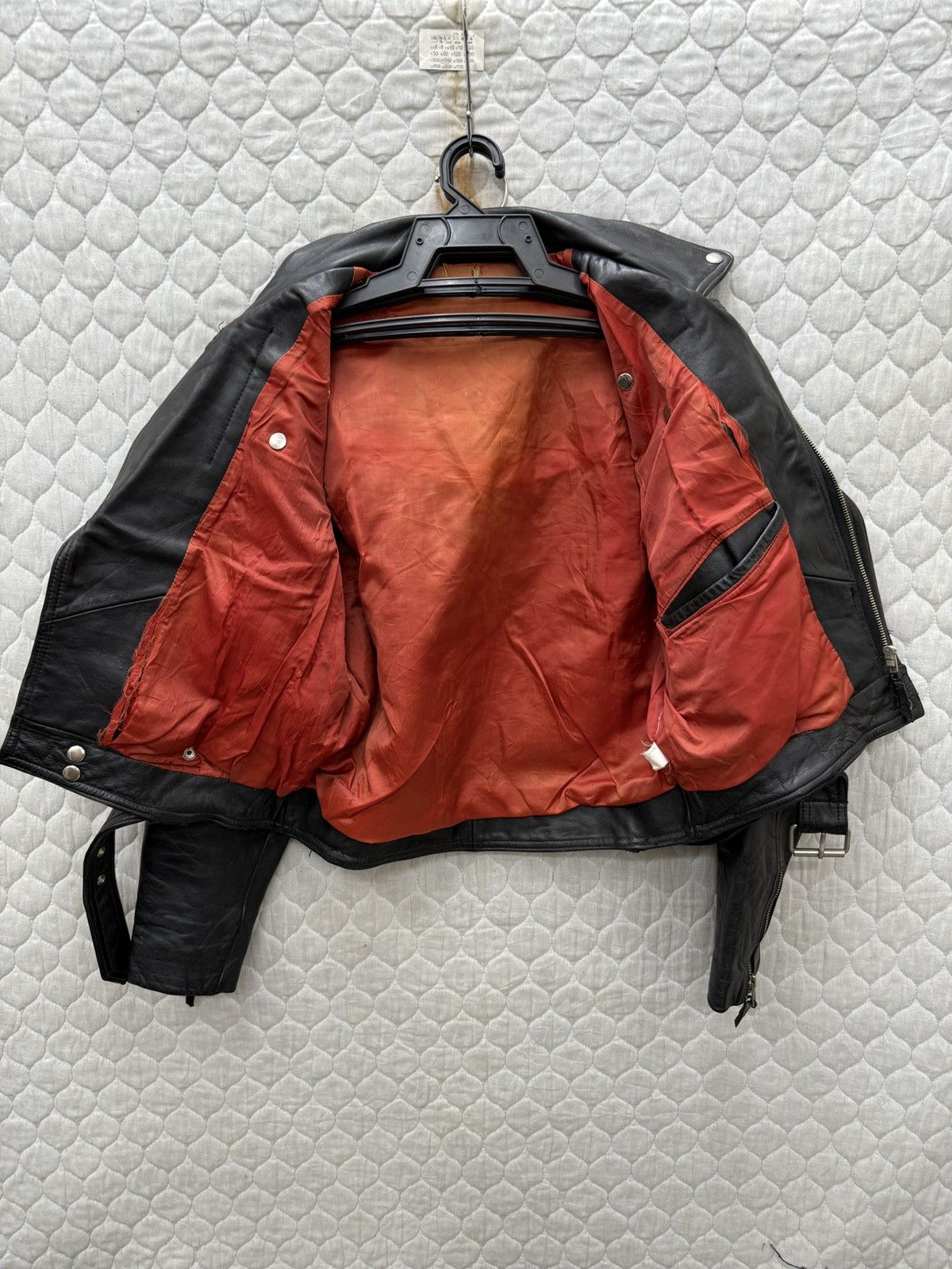 Mastercraft Union 🔥🔥🔥ARCHIVE VTG DOUBLE COLAR LEATHER JACKET Size M / US 6-8 / IT 42-44 - 7 Thumbnail