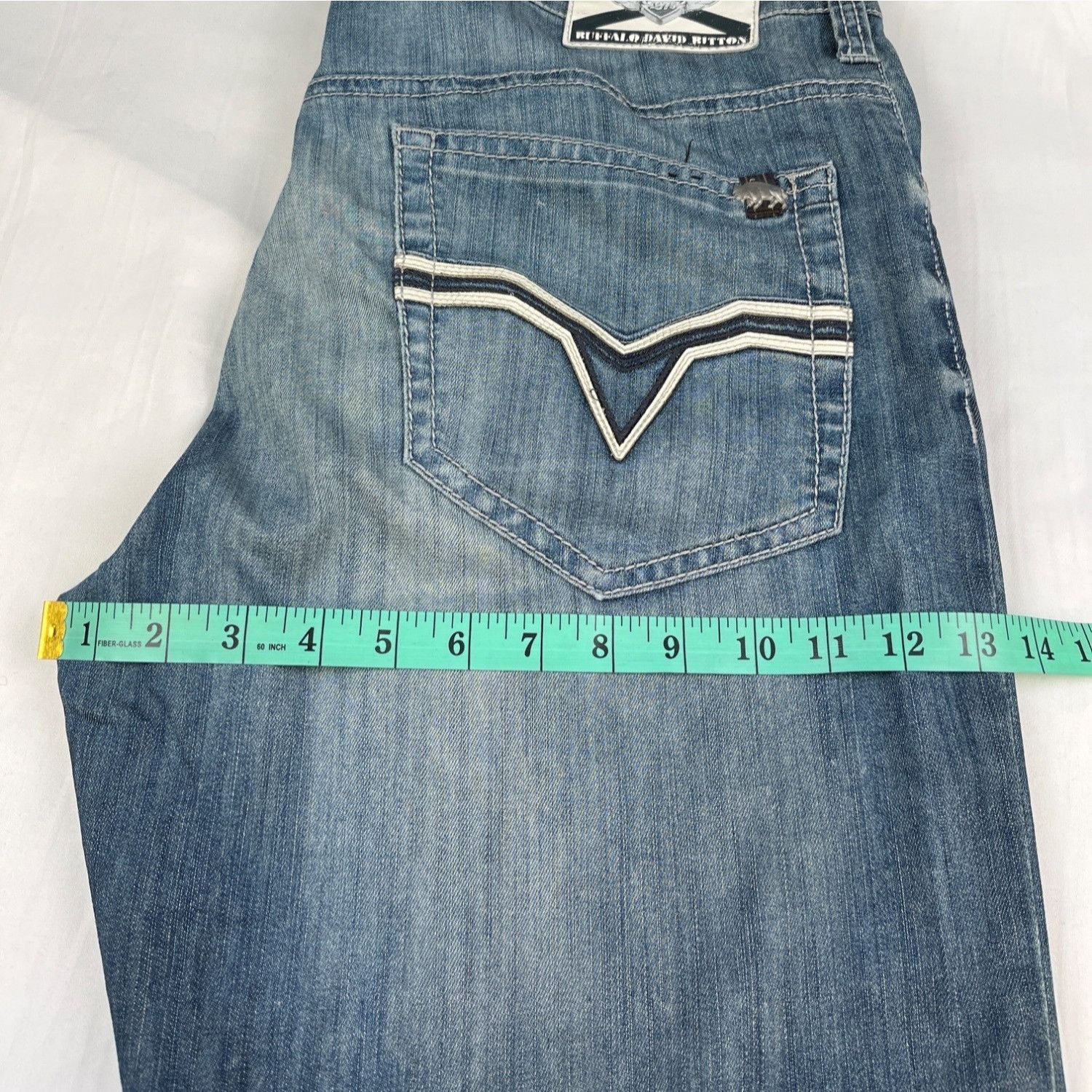 Buffalo David Bitton Buffalo David Button Men's Blue Jeans/Straight Leg 38x32 SKU Size US 38 / EU 54 - 9 Thumbnail
