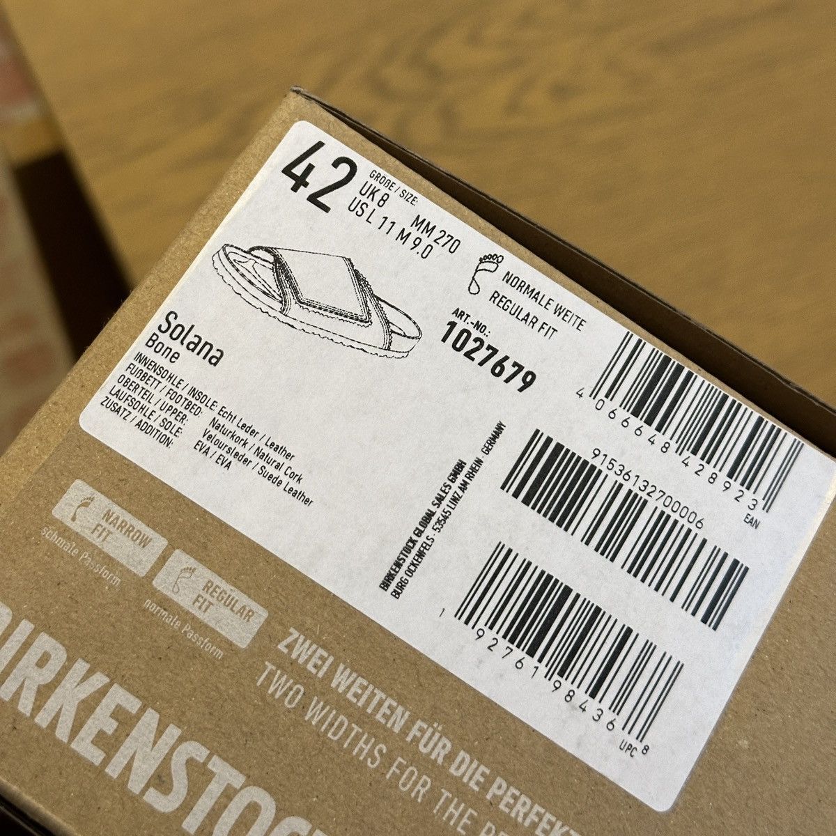Birkenstock × Stussy Stussy x Birkenstock Solana Bone Size