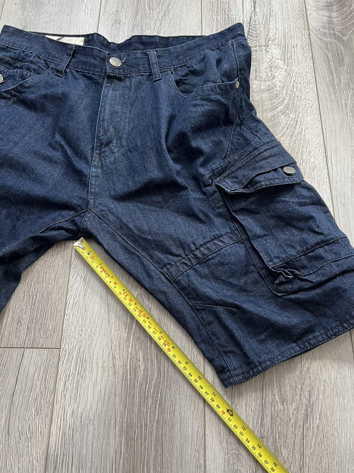Criminal Damage Criminal Damage Cargo Denim Shorts Casual Blue Size 34 Size US 34 / EU 50 - 21 Thumbnail