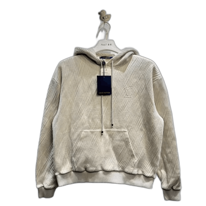 Louis Vuitton Louis Vuitton New Logo Hoodie in Cream Color-yf Size US XL / EU 56 / 4 - 1 Thumbnail