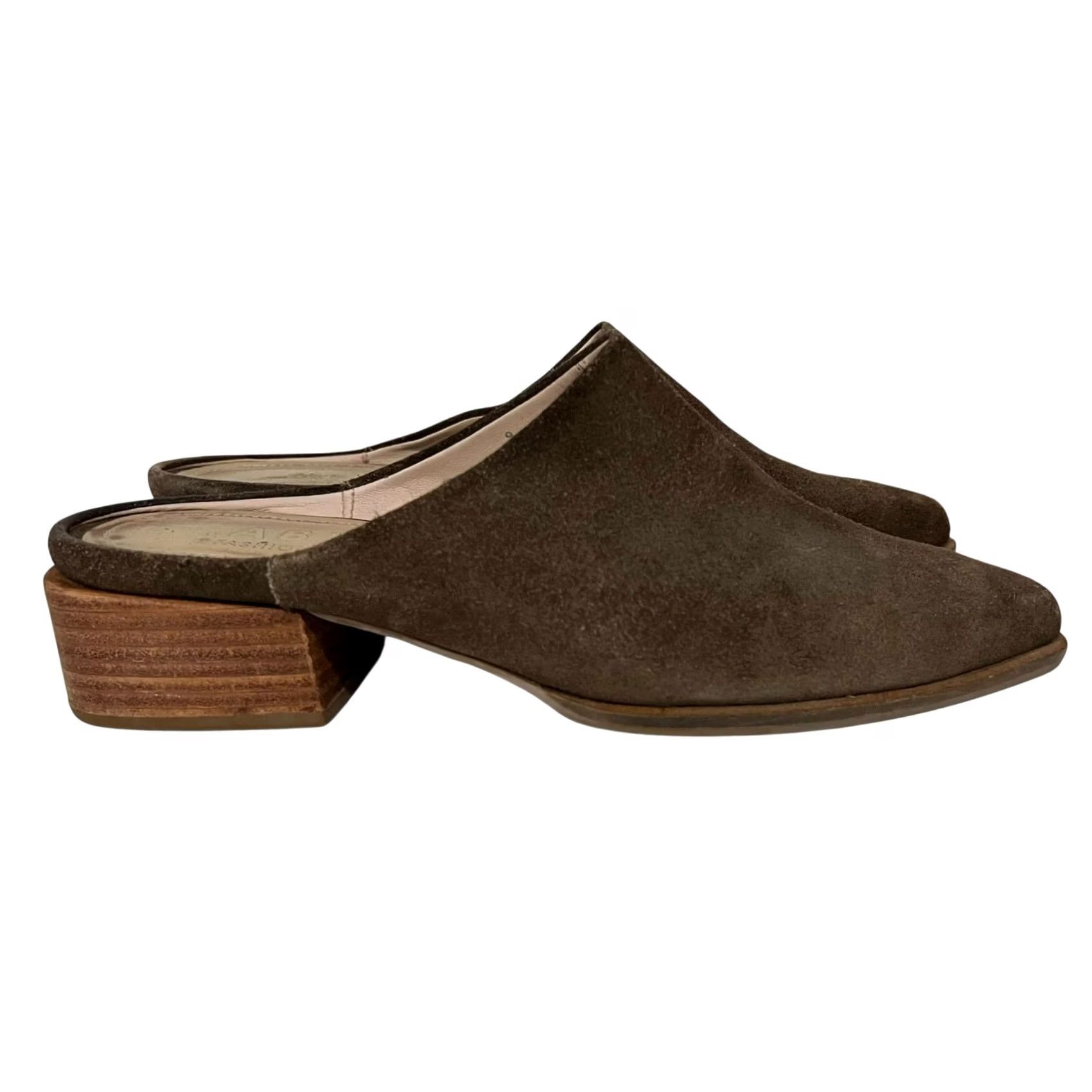 Vintage VINTAGE? ABLE Women’s Mules Sl ipped On Brown Suede Almond Toe Size 9 Womens Size US 9 / IT 39 - 4 Thumbnail