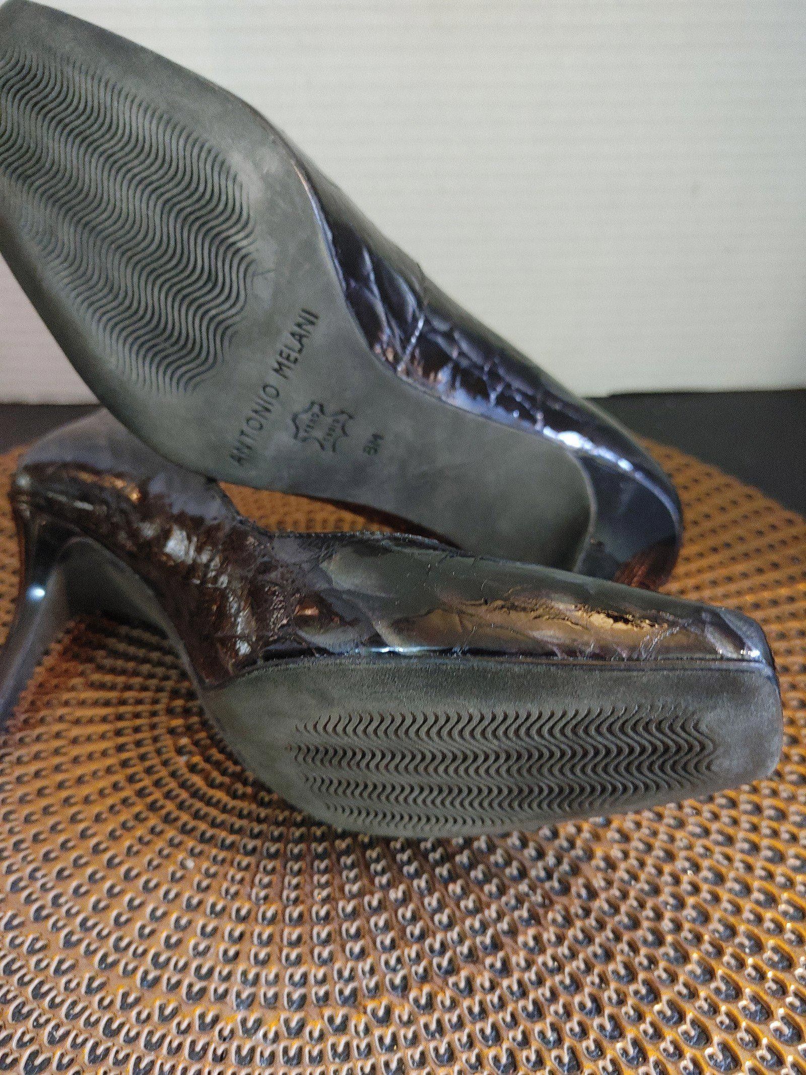 Designer Antonio Melani Devotion Patent Leather Heels Size 8M Size US 8 / IT 38 - 5 Thumbnail