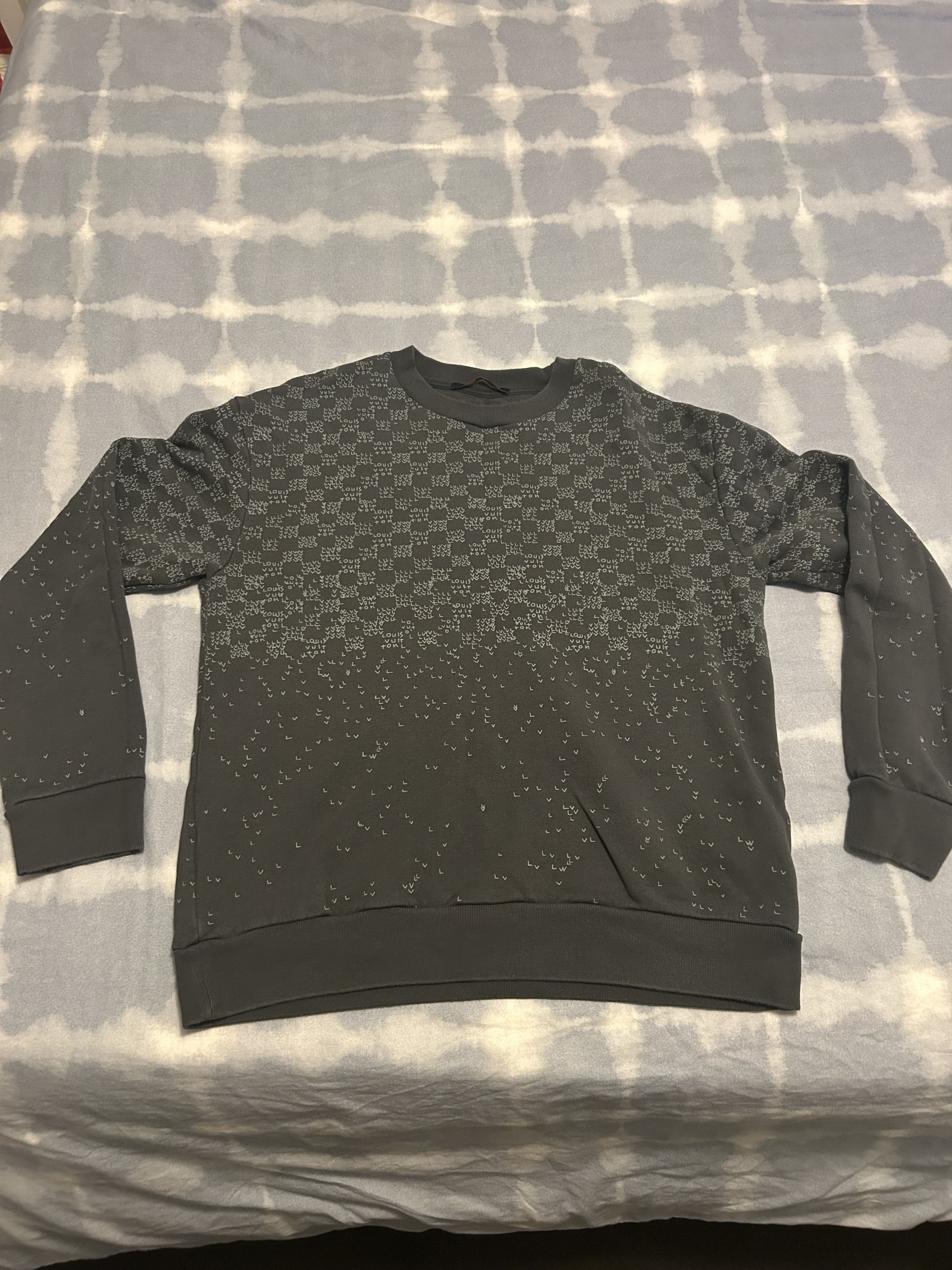 Louis Vuitton Louis Vuitton Damier Crewneck Jumper – Tagged XL (Fits M/L) Size US XL / EU 56 / 4 - 1 Thumbnail