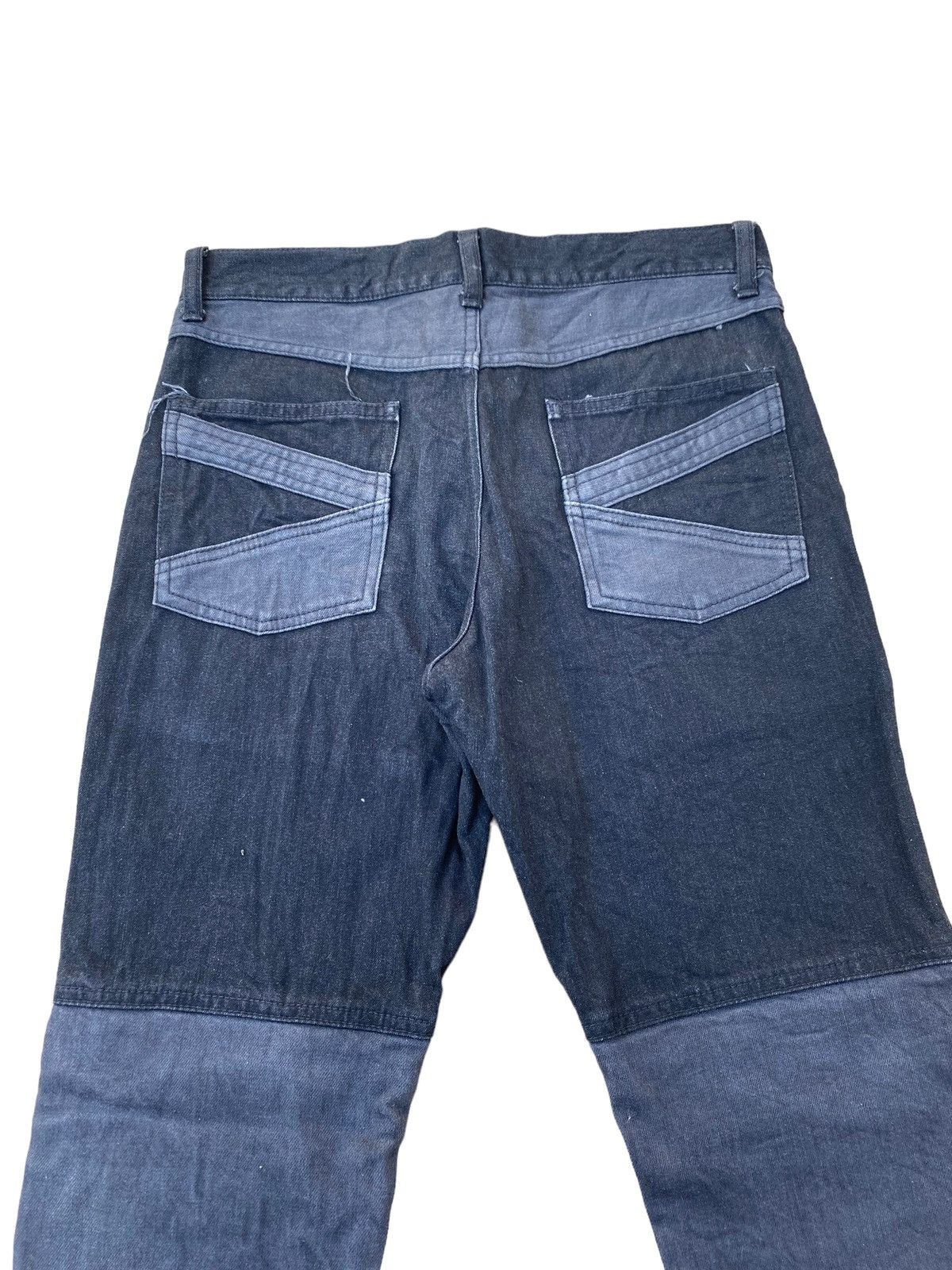 N.Hoolywood N.HOOLYWOOD Compile Panel Zipper Biker Denim - Made in Japan Size US 29 - 5 Thumbnail