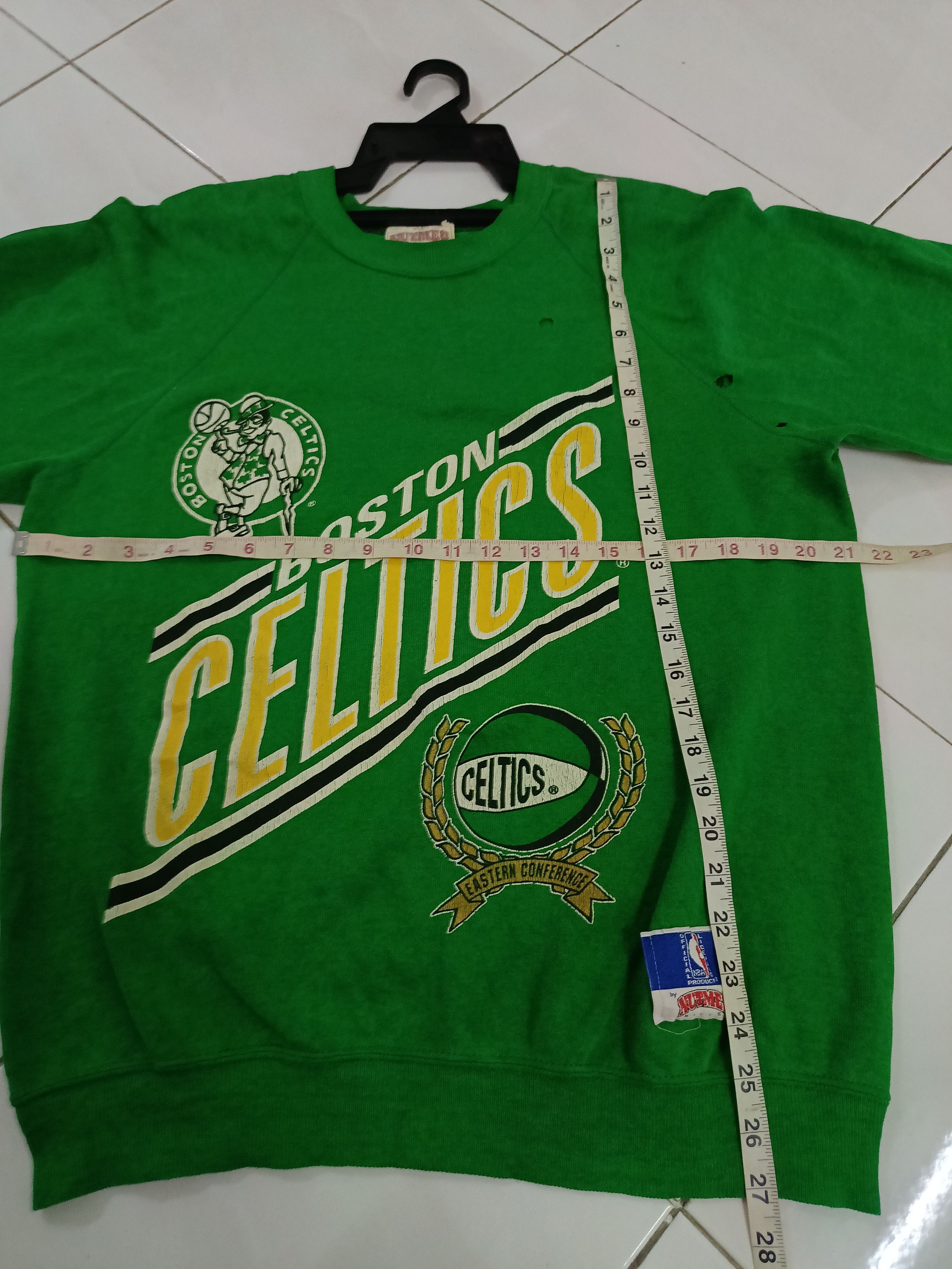 NBA × Vintage Vintage 80's Bolton Celtic Nutmeg Tag Jumper Size US M / EU 48-50 / 2 - 3 Thumbnail