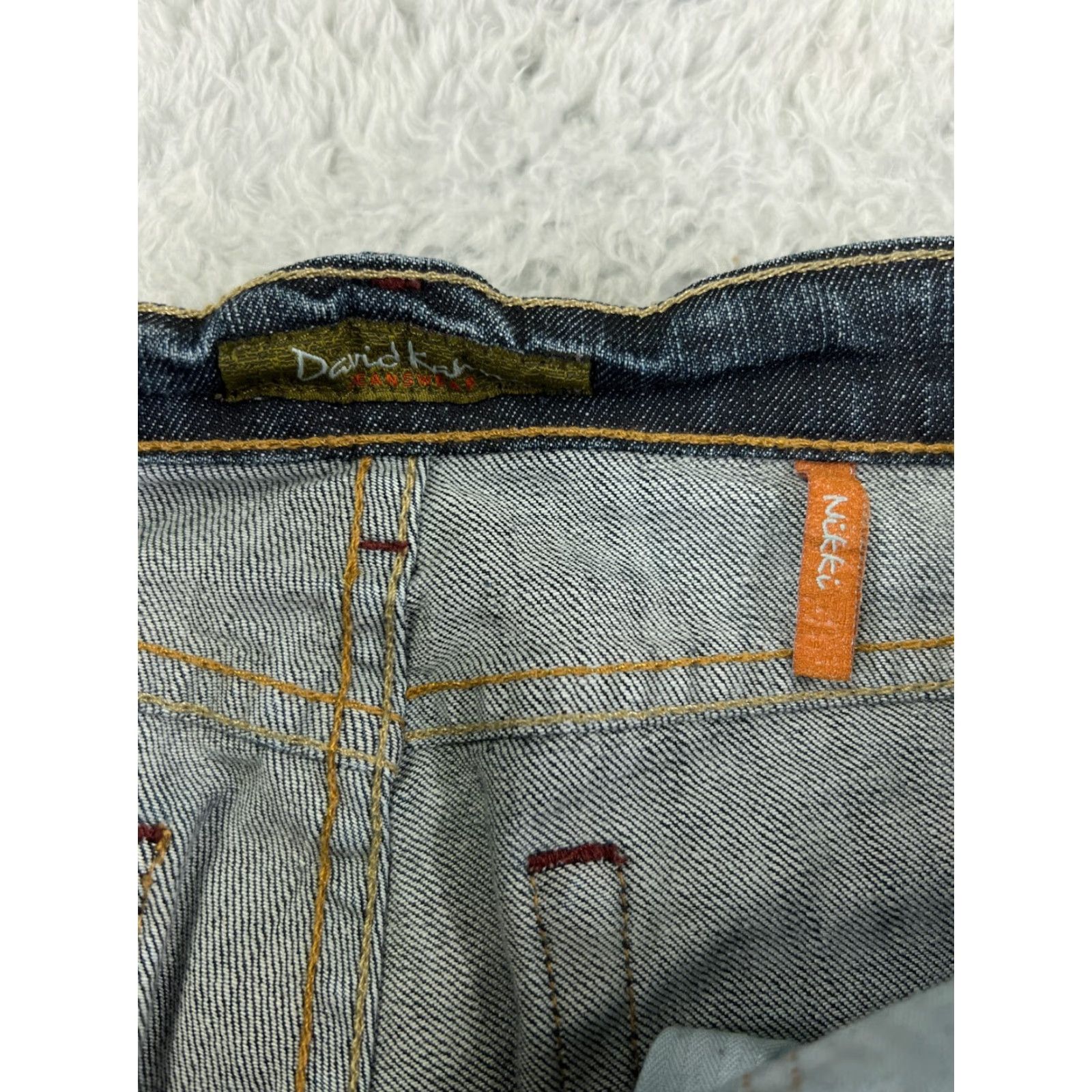 Vintage David Kahn Jeans Women 28 Blue Bootcut Embroidered Made In USA Nikki Size 28" / US 6 / IT 42 - 4 Thumbnail