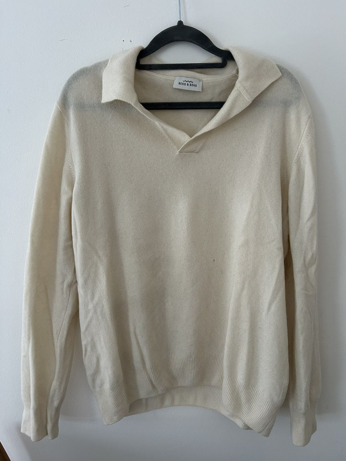 Berg & Berg Berg and berg cream polo sweater Size US L / EU 52-54 / 3 - 2 Thumbnail