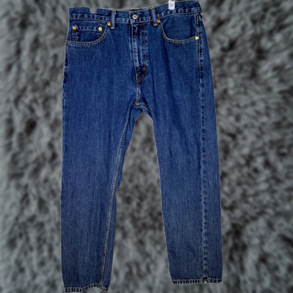 Levi's Levi’s 505 Jeans Men’s 36 x 30 Blue Denim Straight Mid-Rise Stretch, Button Fly, 5-Pocket Design, Regular Fit, Cotton Spandex Size US 36 / EU 52 - 1 Thumbnail
