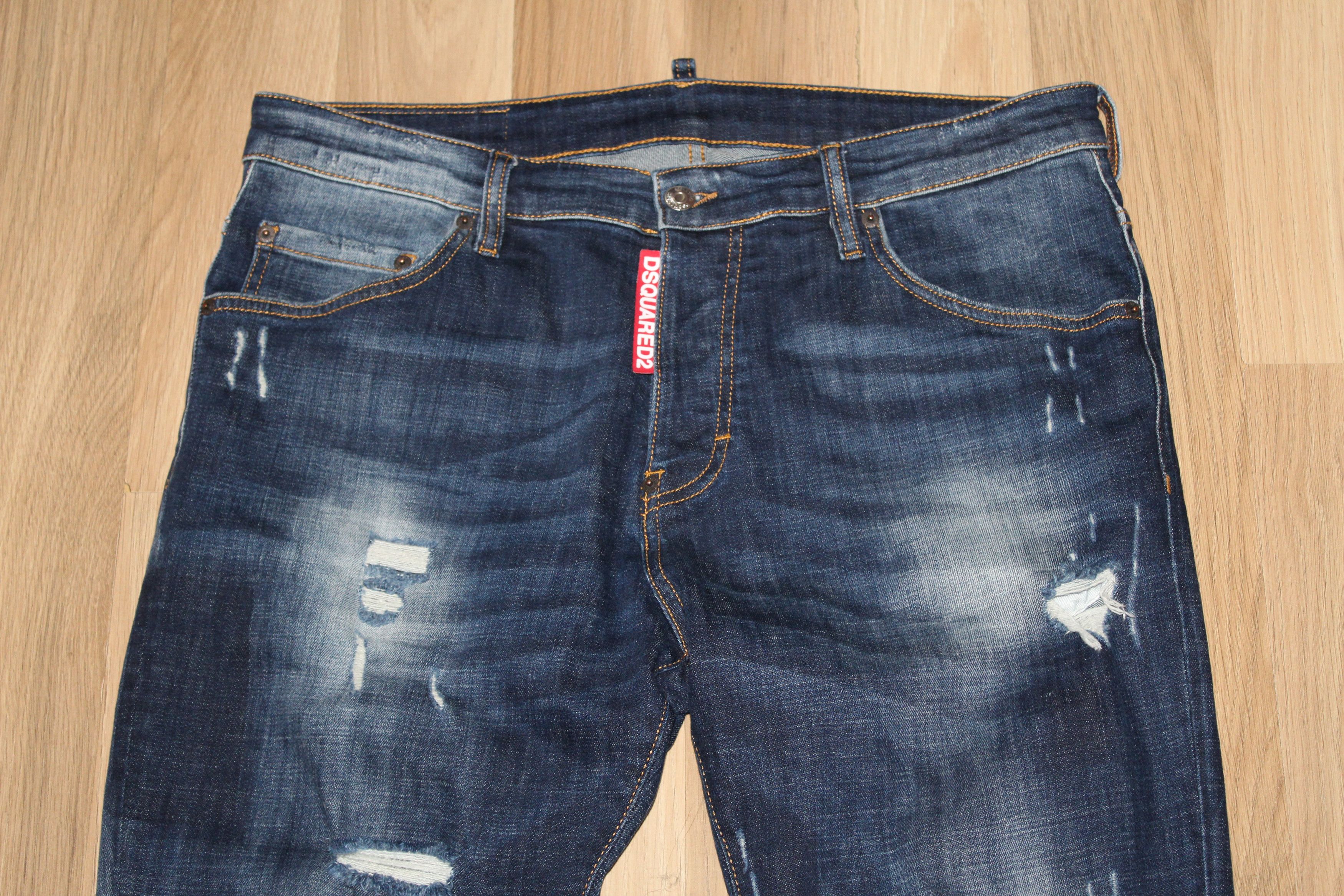 Dsquared2 Dsquared2 Jeans Distressed Look Denim Size 52 Blue Size US 36 / EU 52 - 2 Thumbnail