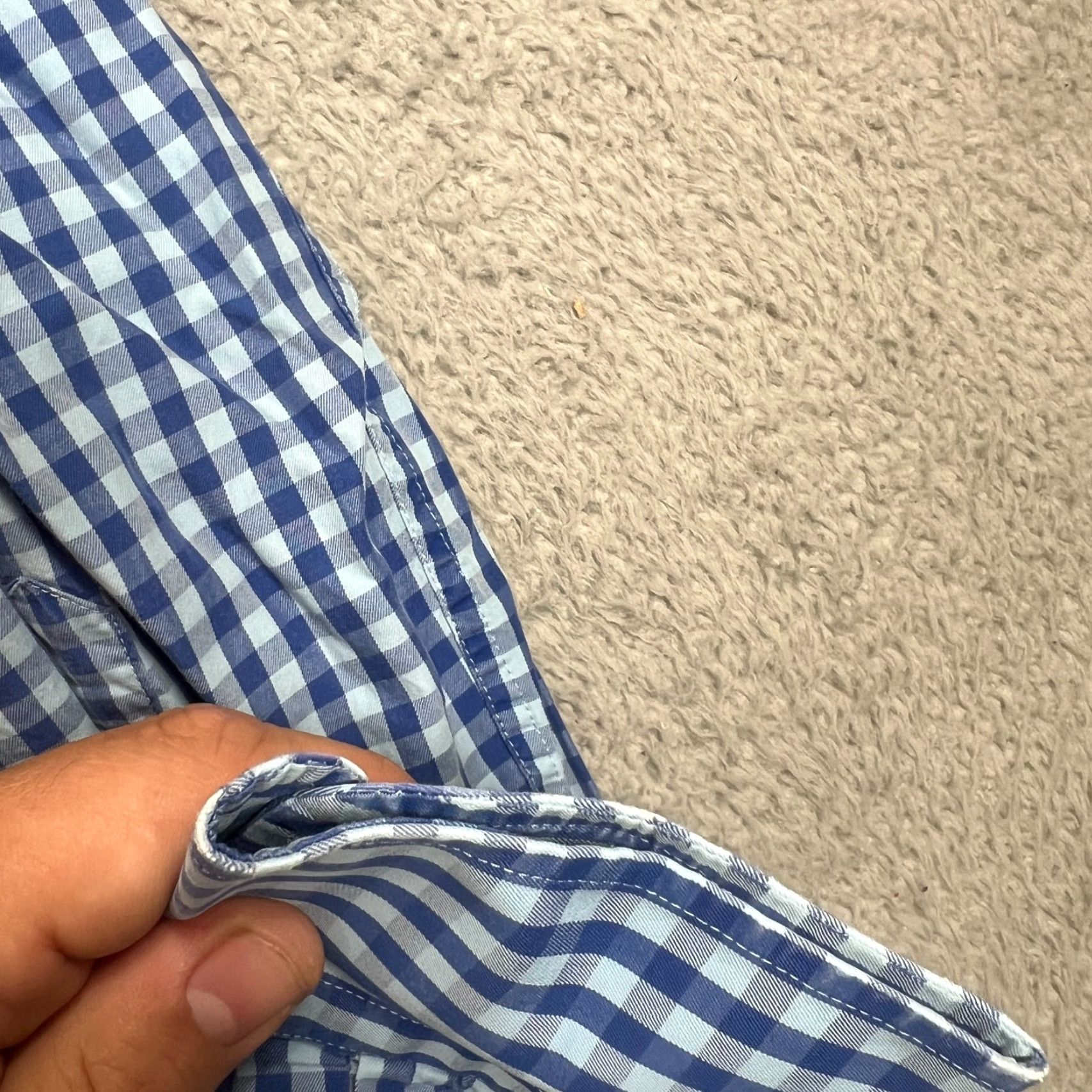 Peter Millar VINTAGE Peter Millar Men's Button-Up Shirt Long Sleeve Blue Plaid Cotton Regular Fit 2000s Classic Preppy Mens Size US M / EU 48-50 / 2 - 3 Thumbnail