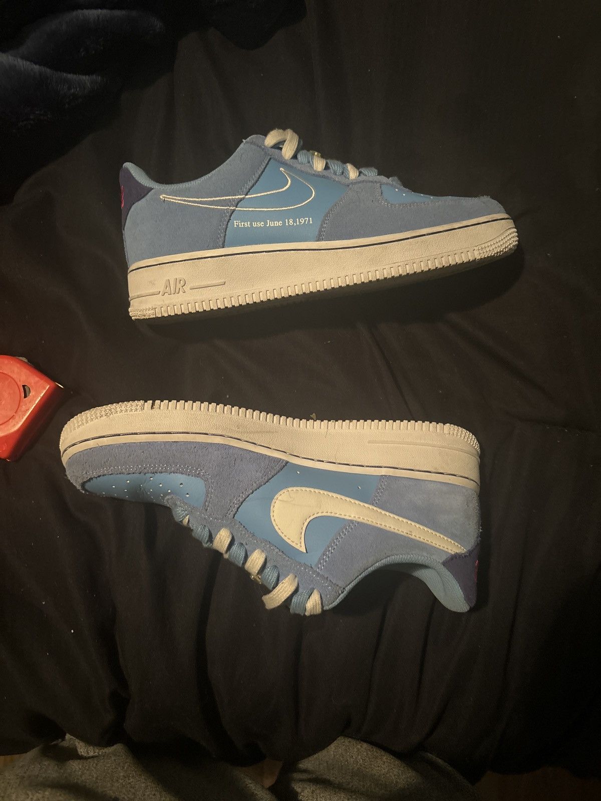 Nike Air Force 1 First Use University Blue Size US 7.5 / EU 40-41 - 1 Thumbnail