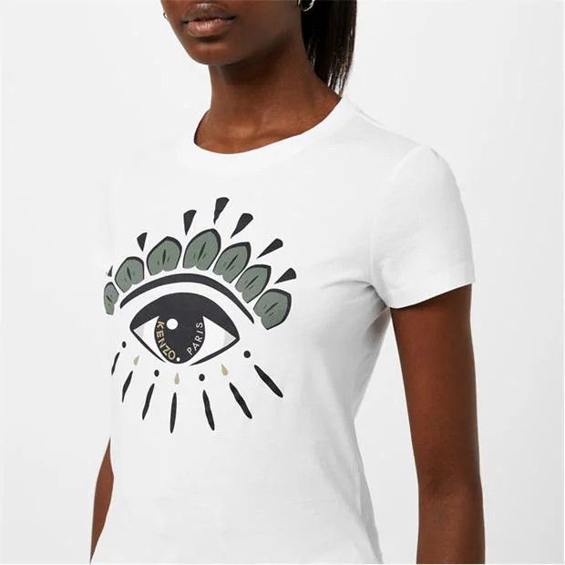 Kenzo o1g2r1mq1024 Eye Icon T Shirt in White Size XXS / US 00 / IT 34 - 4 Thumbnail