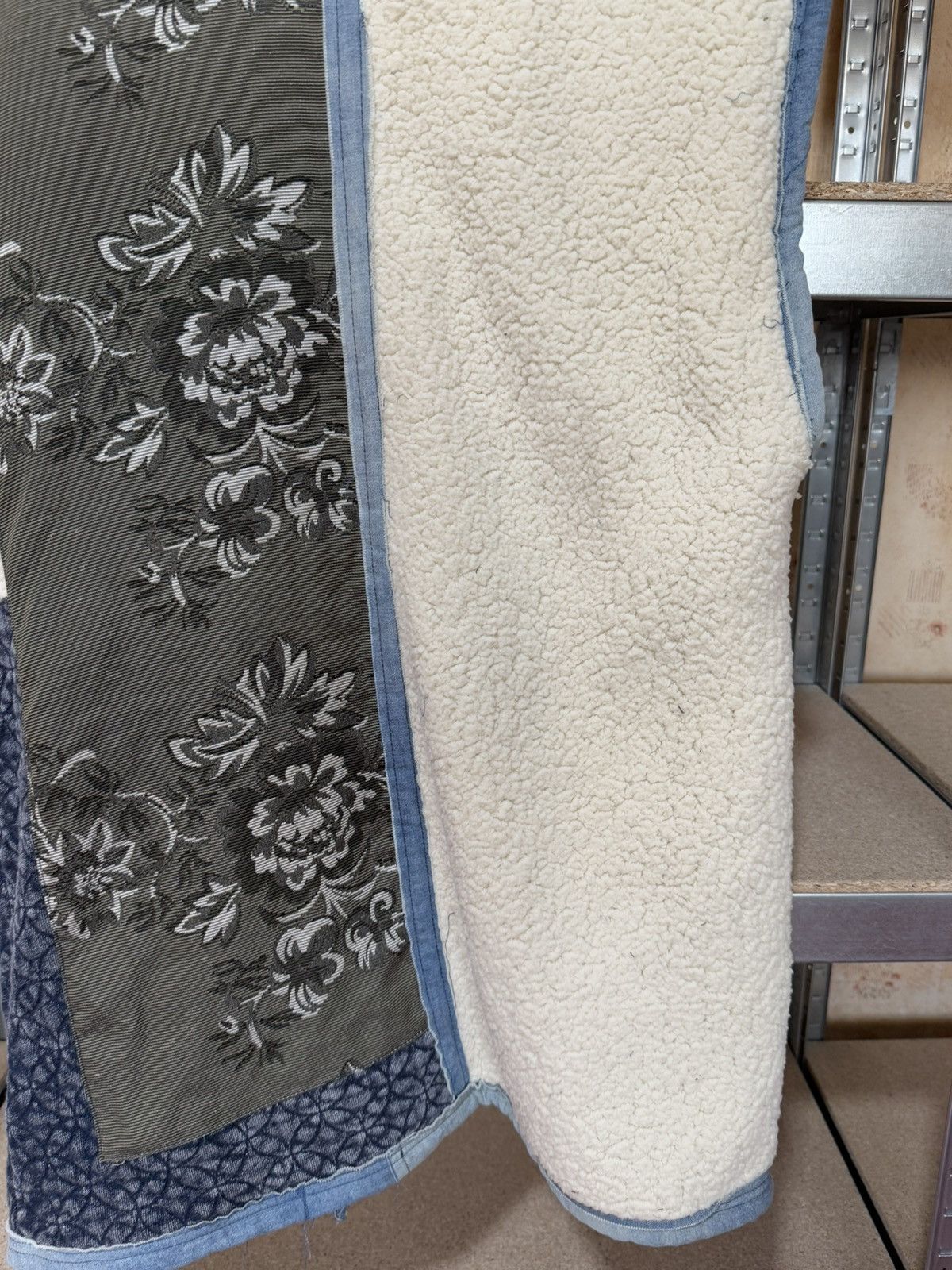 Designer × Free People Rare Luxury Free People Ramble On Oversize Vest Patchwork Size XS / US 0-2 / IT 36-38 - 17 Thumbnail